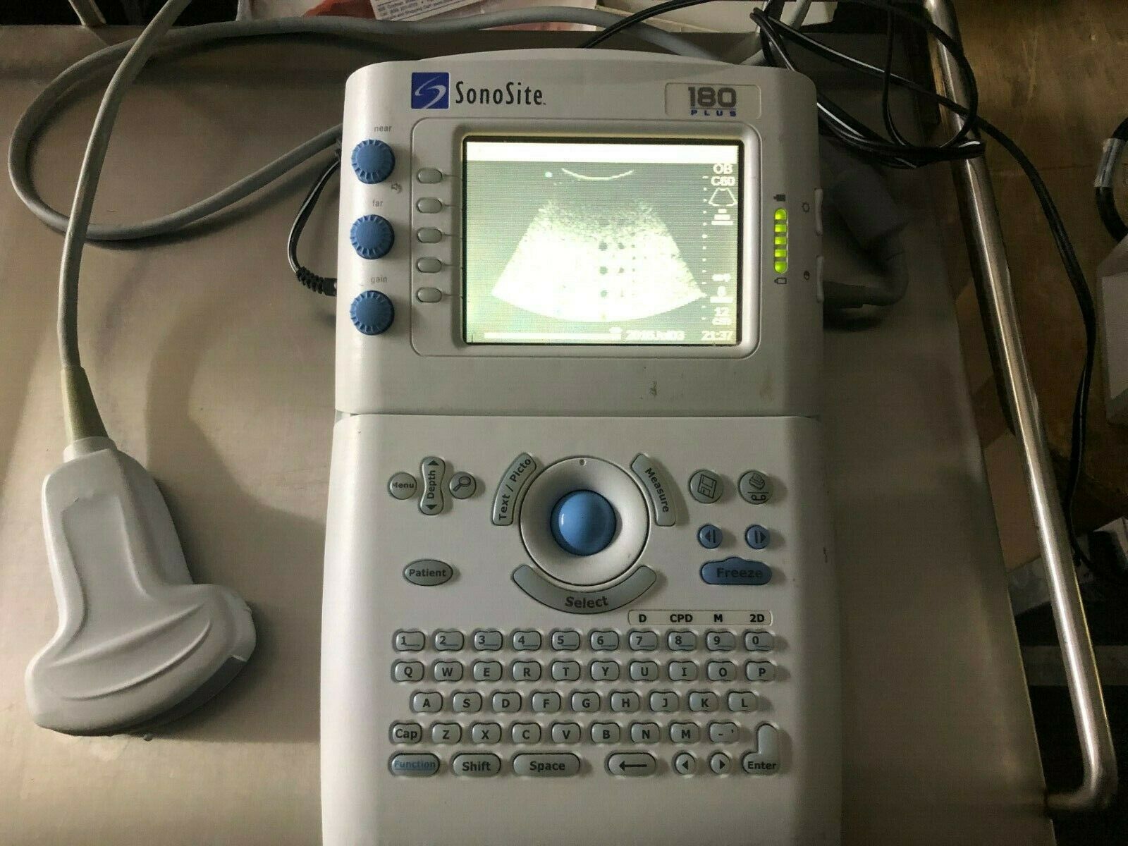 SonoSite 180 Plus Portable Ultrasound System With C60/5-2 Probe -