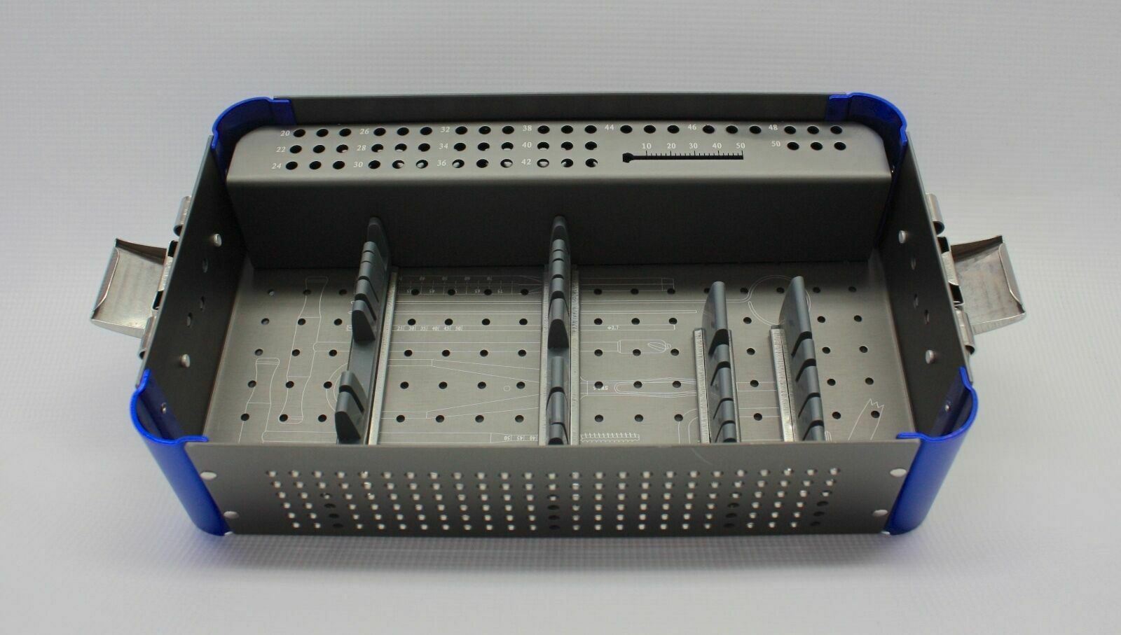 Empty Orthopedic 4.5mm Cannulated Screw Rack, Instrument Case, Small, 1 Level DIAGNOSTIC ULTRASOUND MACHINES FOR SALE