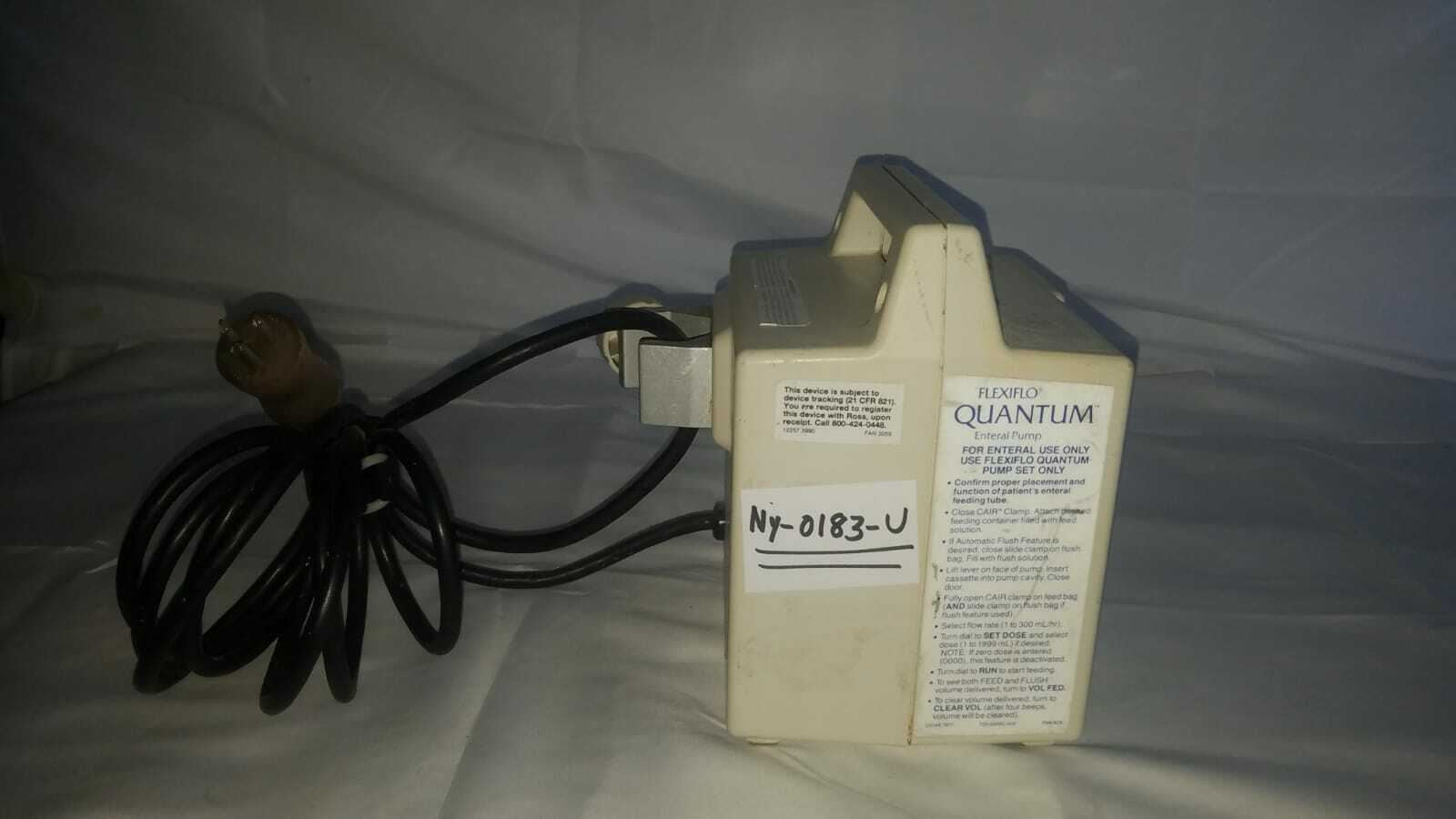 Flexiflo Quantum Enteral Feeding Pump (NY183U) DIAGNOSTIC ULTRASOUND MACHINES FOR SALE