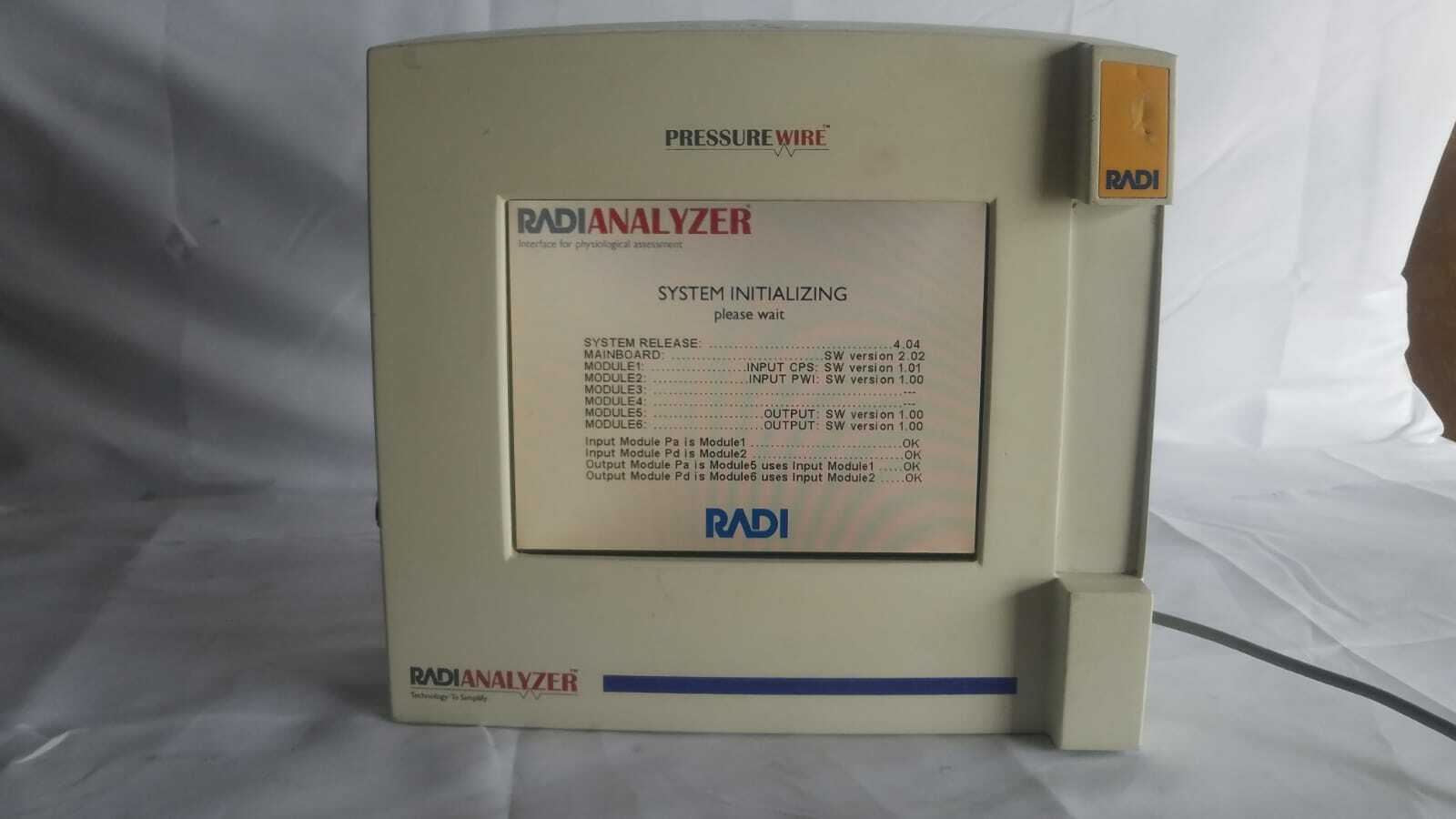 Pressure Wire Radi Analyzer (NY196U) DIAGNOSTIC ULTRASOUND MACHINES FOR SALE