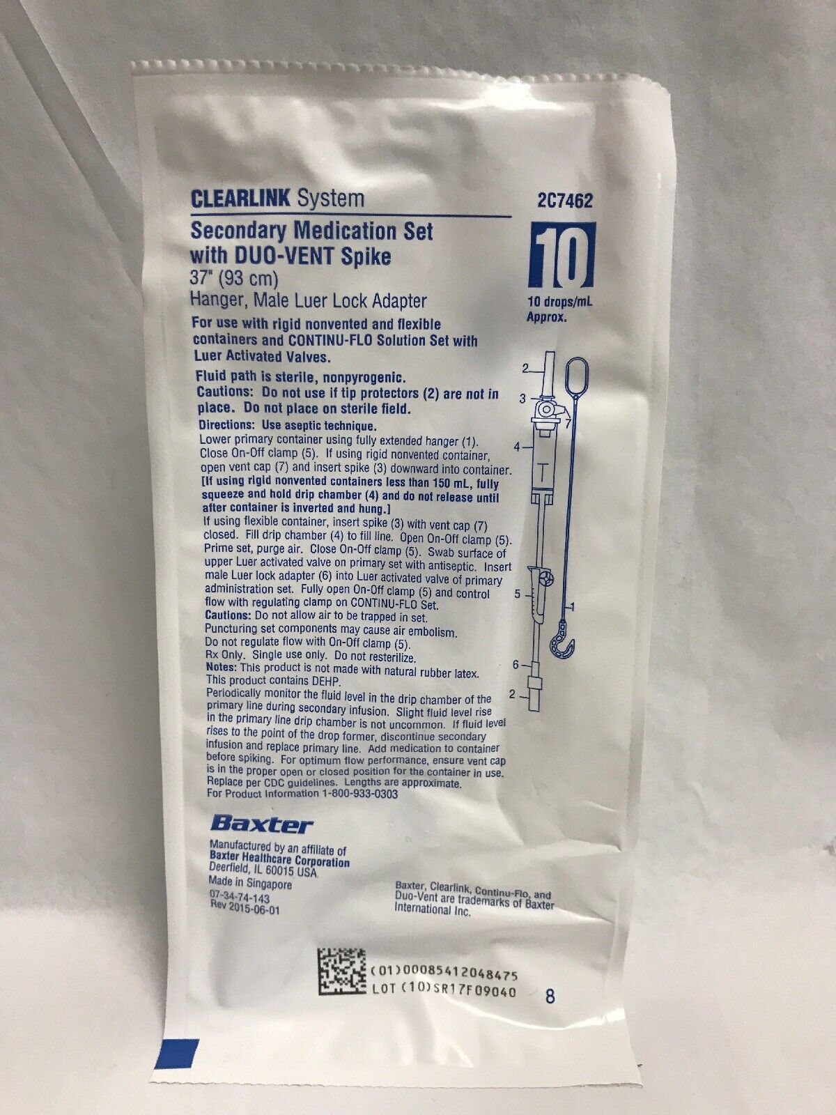 CLEARLINK System Secondary Medication Set With DUO-VENT Spike (14KMD) DIAGNOSTIC ULTRASOUND MACHINES FOR SALE