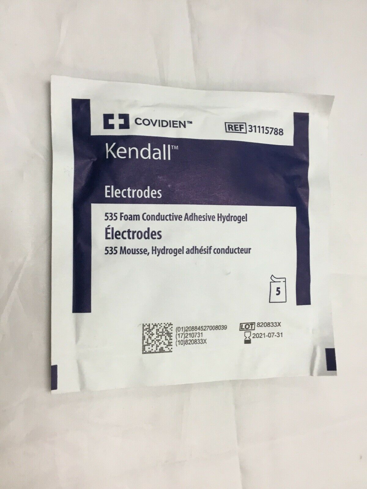 Covidien Kendall Electrodes #31115788 --Lot of 50 (102KMD) DIAGNOSTIC ULTRASOUND MACHINES FOR SALE