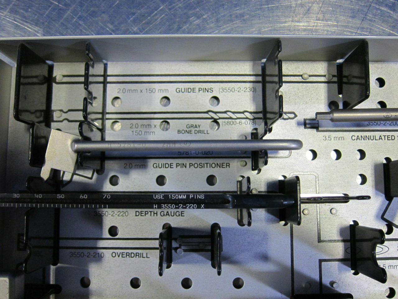 Howmedica 3550-9-100 Asnis 2 Guided Screw System Incomplete Kit In Tray DIAGNOSTIC ULTRASOUND MACHINES FOR SALE