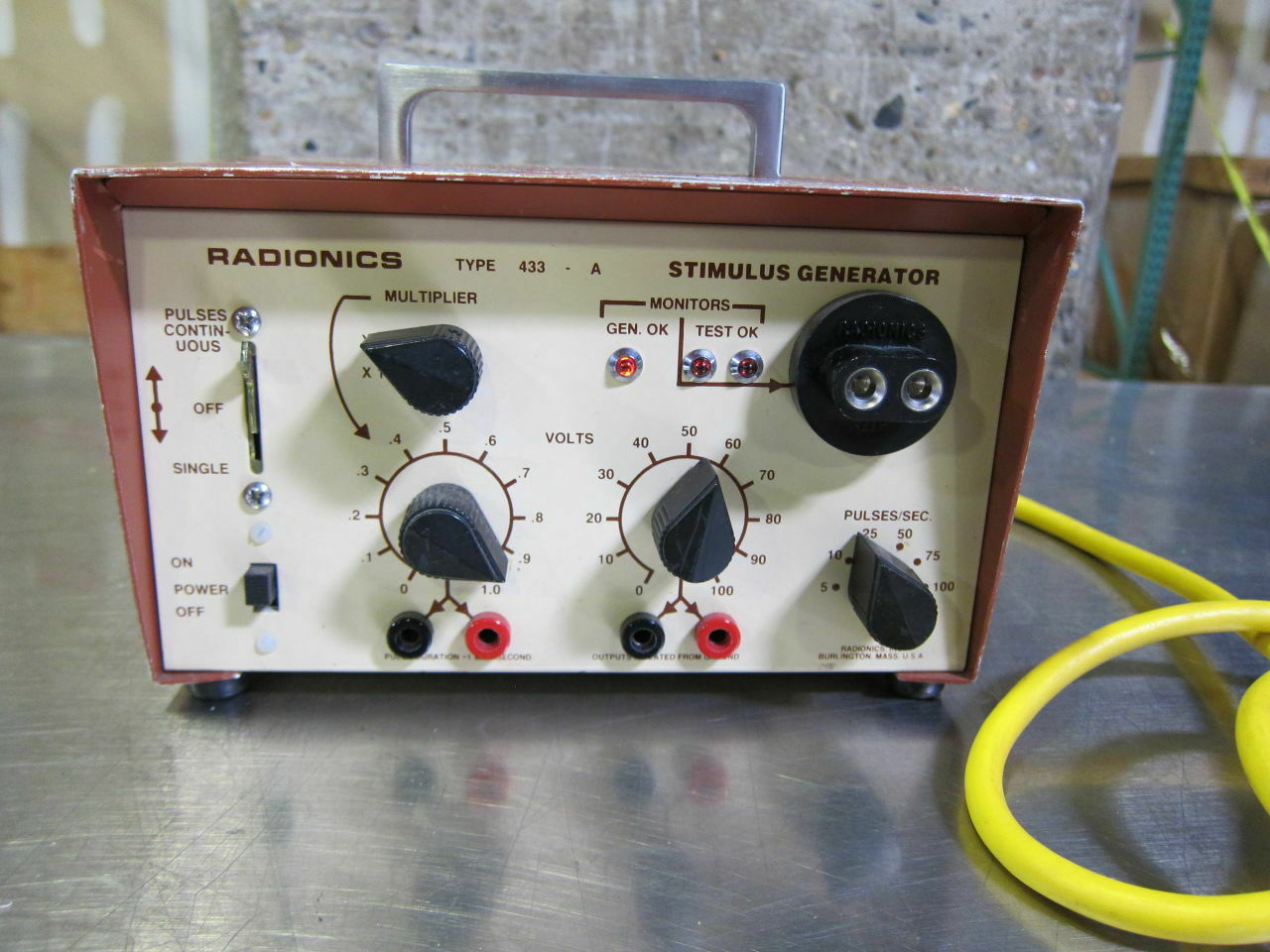 Radionics Type 433-A Nerve Stimulator DIAGNOSTIC ULTRASOUND MACHINES FOR SALE