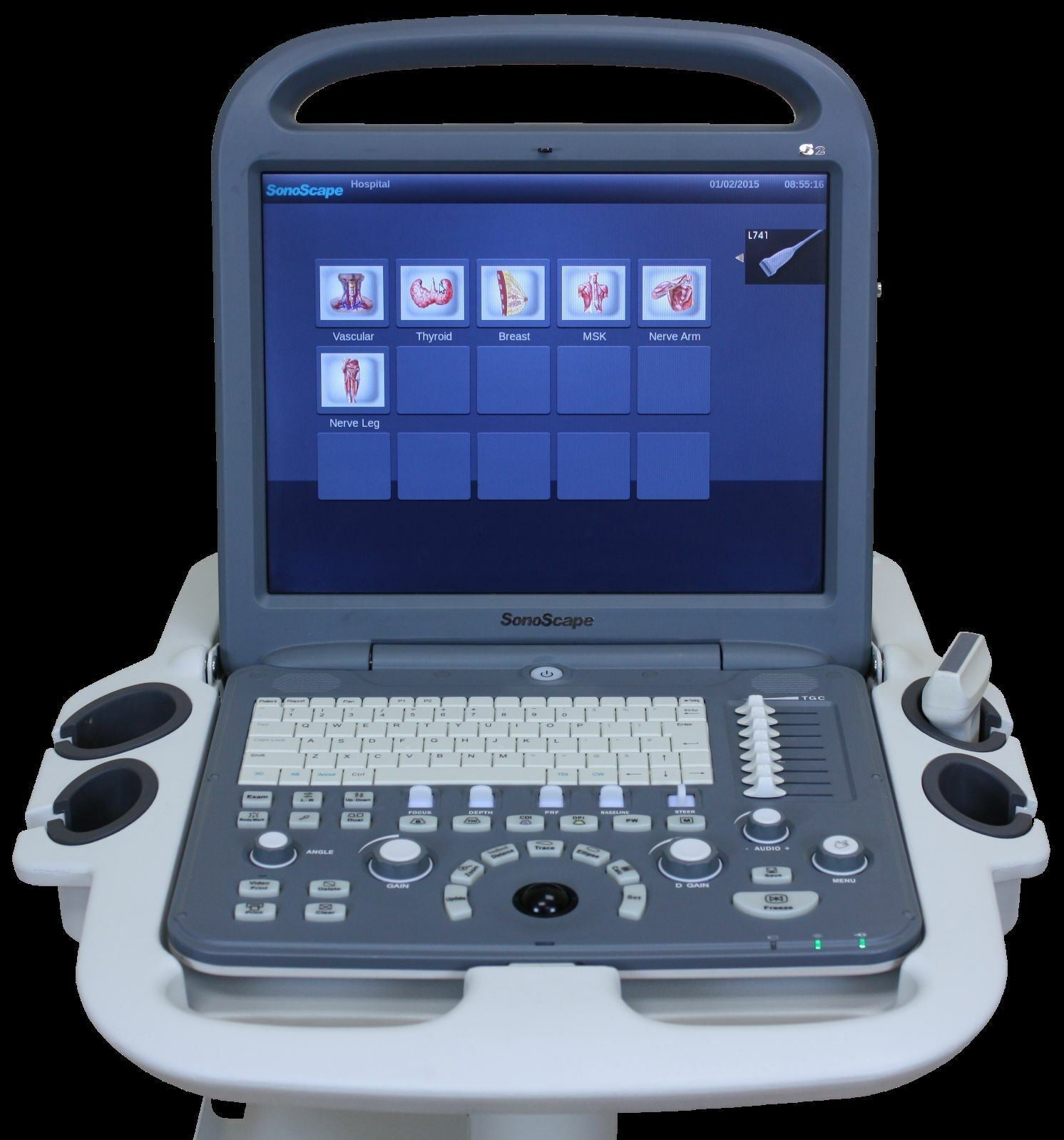 SonoScape S2 with convex Probe Abdominal Ultrasound DIAGNOSTIC ULTRASOUND MACHINES FOR SALE