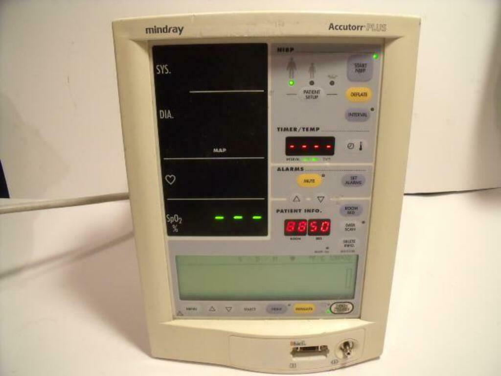 Mindray Accutorr Plus Vital Signs Monitor | PR2008 DIAGNOSTIC ULTRASOUND MACHINES FOR SALE