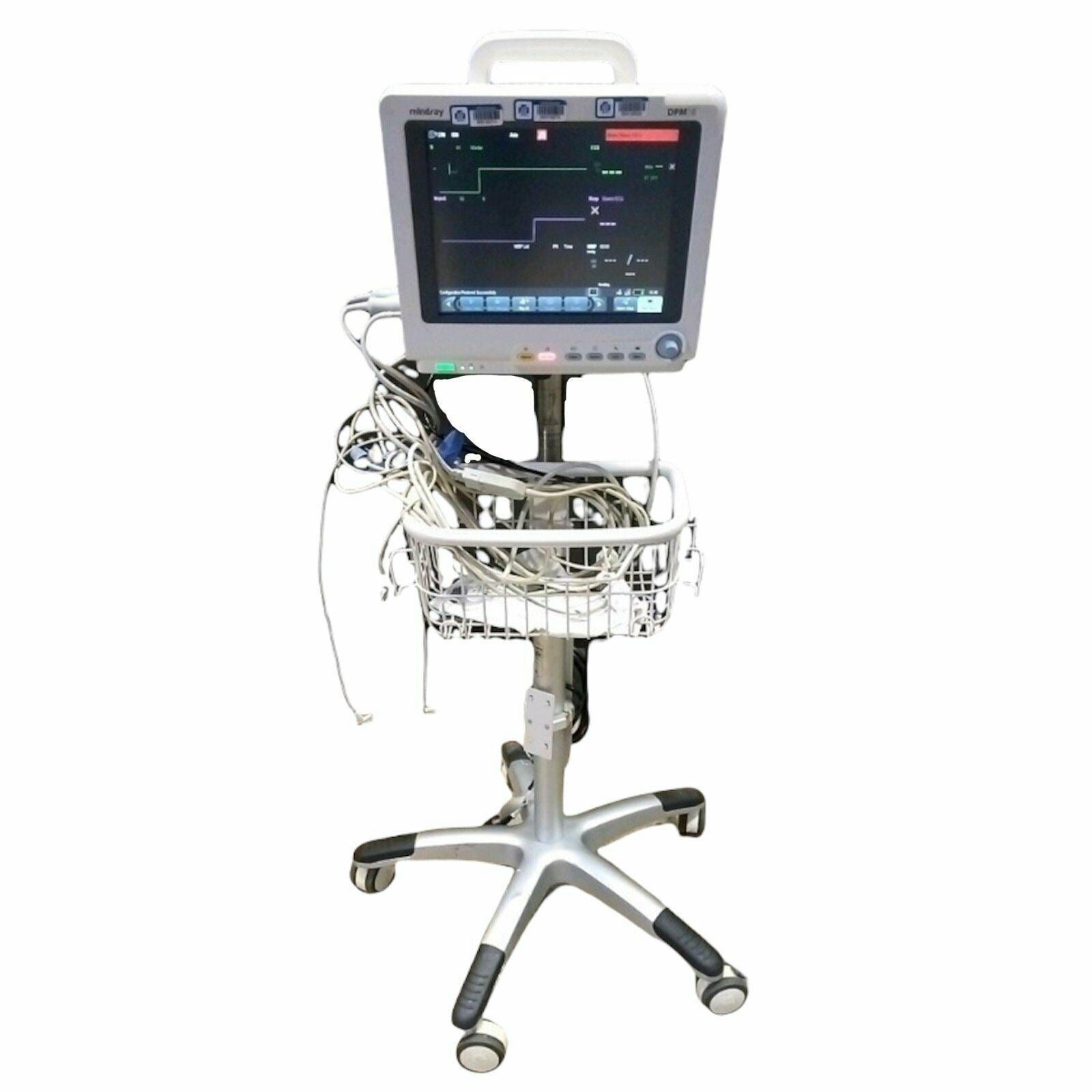 Mindray DPM 6 Patient Monitor on Portable Trolley (w/o Modules) DIAGNOSTIC ULTRASOUND MACHINES FOR SALE