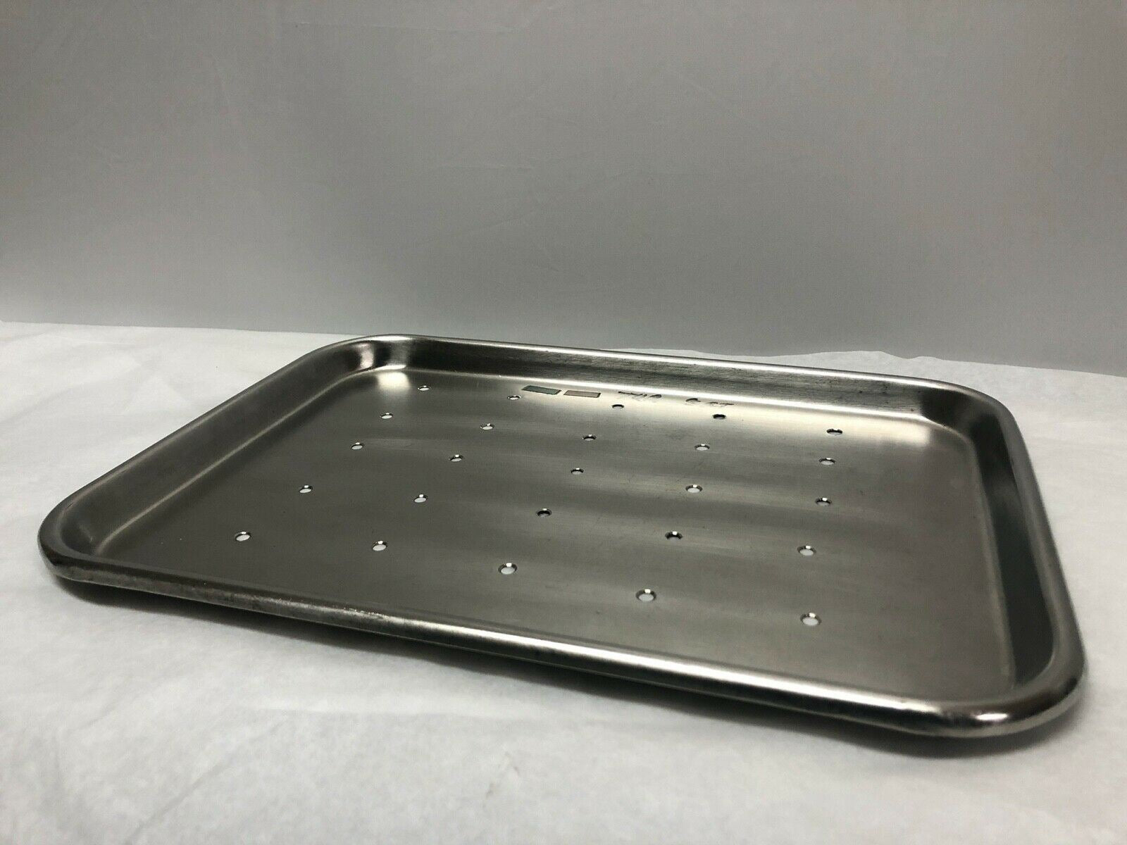 Vollrath Stainless Steel Surgical 12" Tray 8013 with Holes | KMCE-182 DIAGNOSTIC ULTRASOUND MACHINES FOR SALE