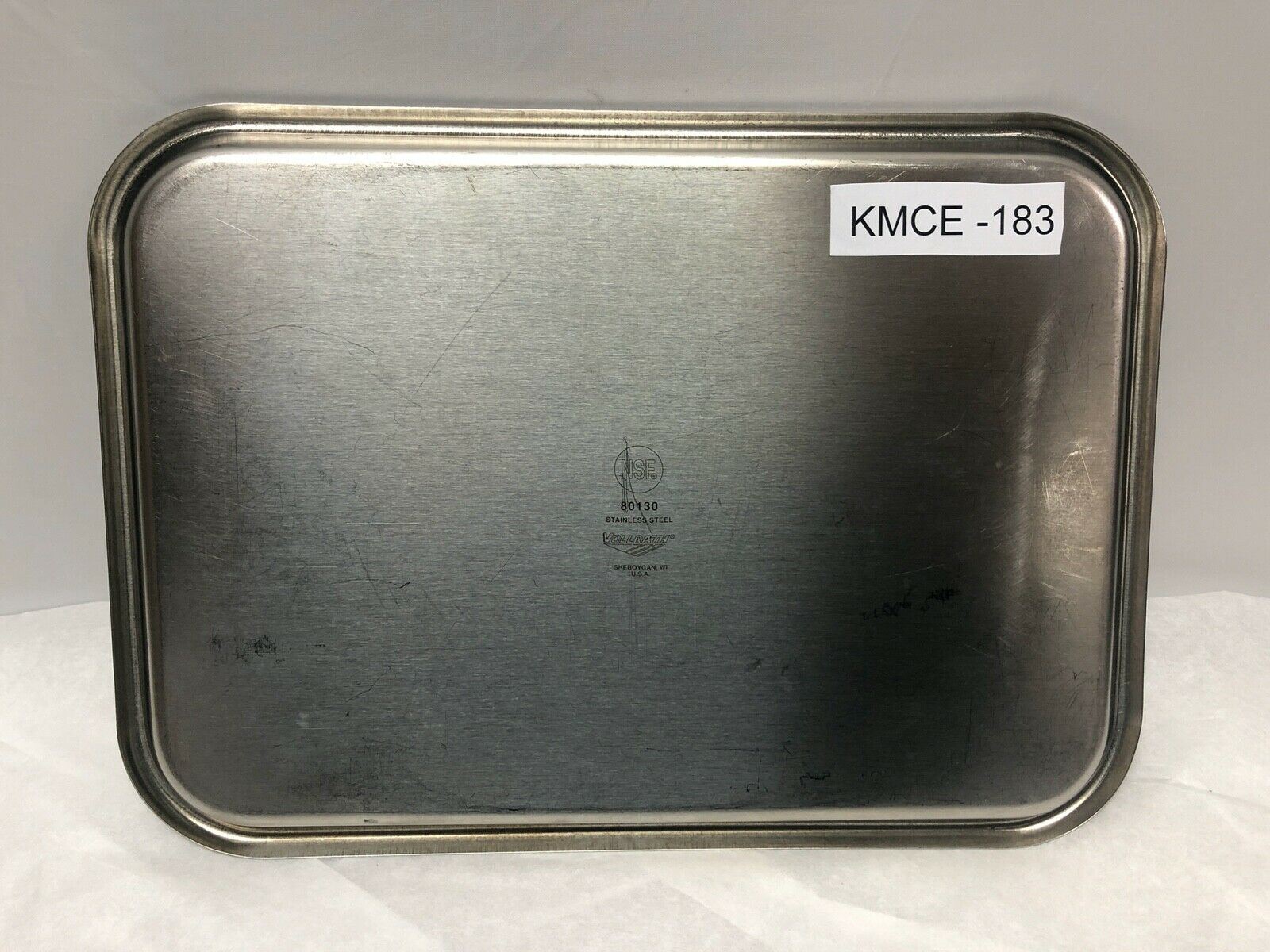 Vollrath Stainless Steel Surgical Tray 80130 [12.25" x8.5"] | KMCE-183 DIAGNOSTIC ULTRASOUND MACHINES FOR SALE