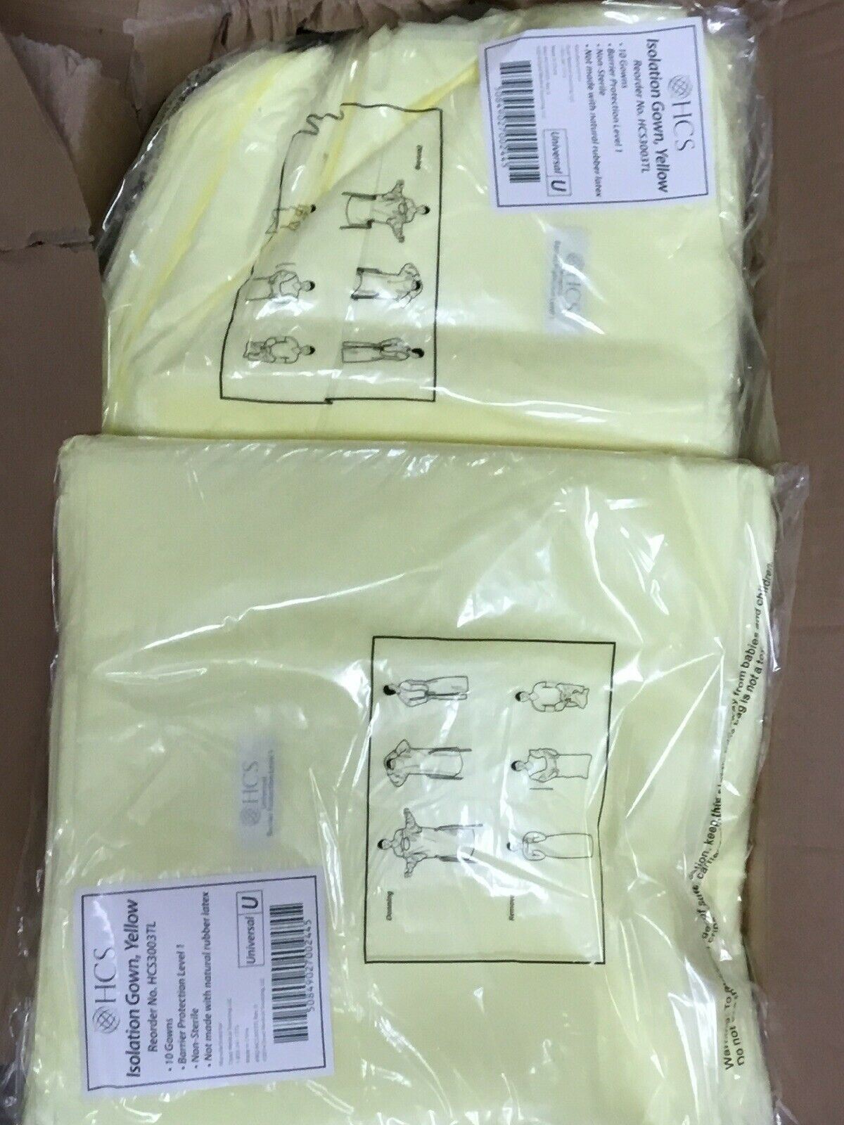 HCS Isolation Gown, Yellow Universal-U (187KMD) DIAGNOSTIC ULTRASOUND MACHINES FOR SALE