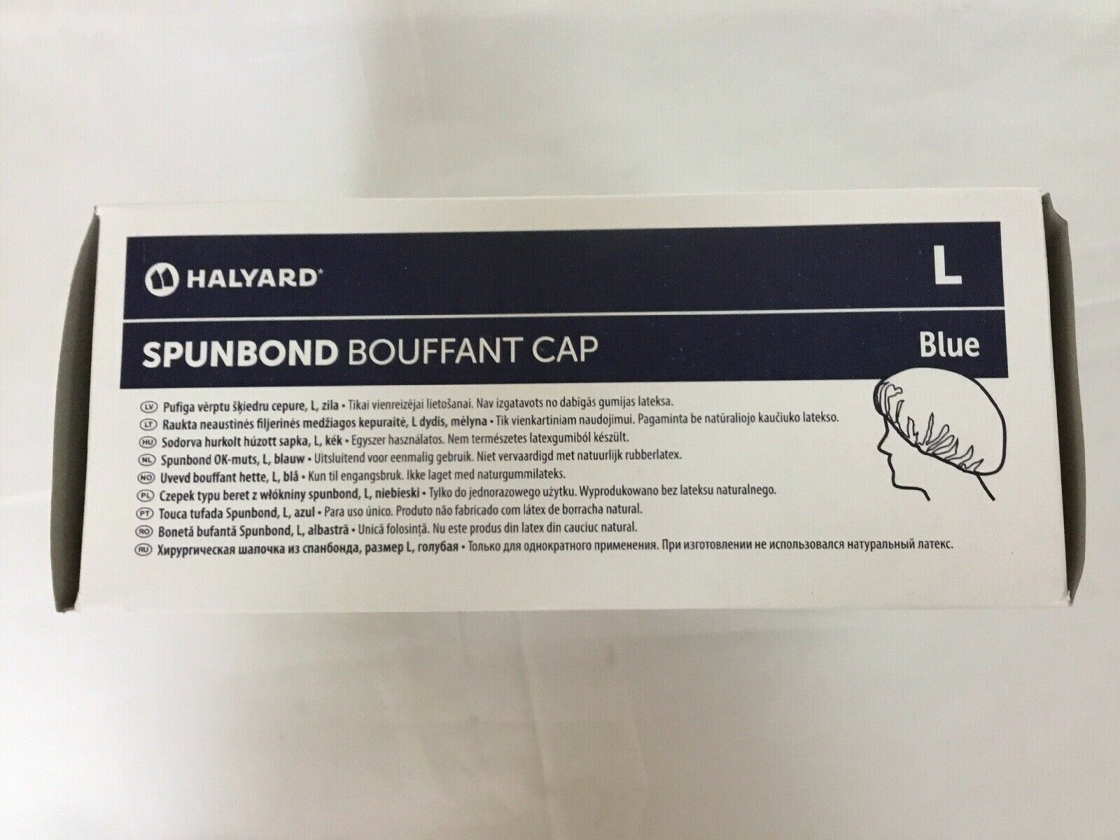 Halyard Spunbond Blue Large Bouffant Cap # 69801 (189KMD) DIAGNOSTIC ULTRASOUND MACHINES FOR SALE