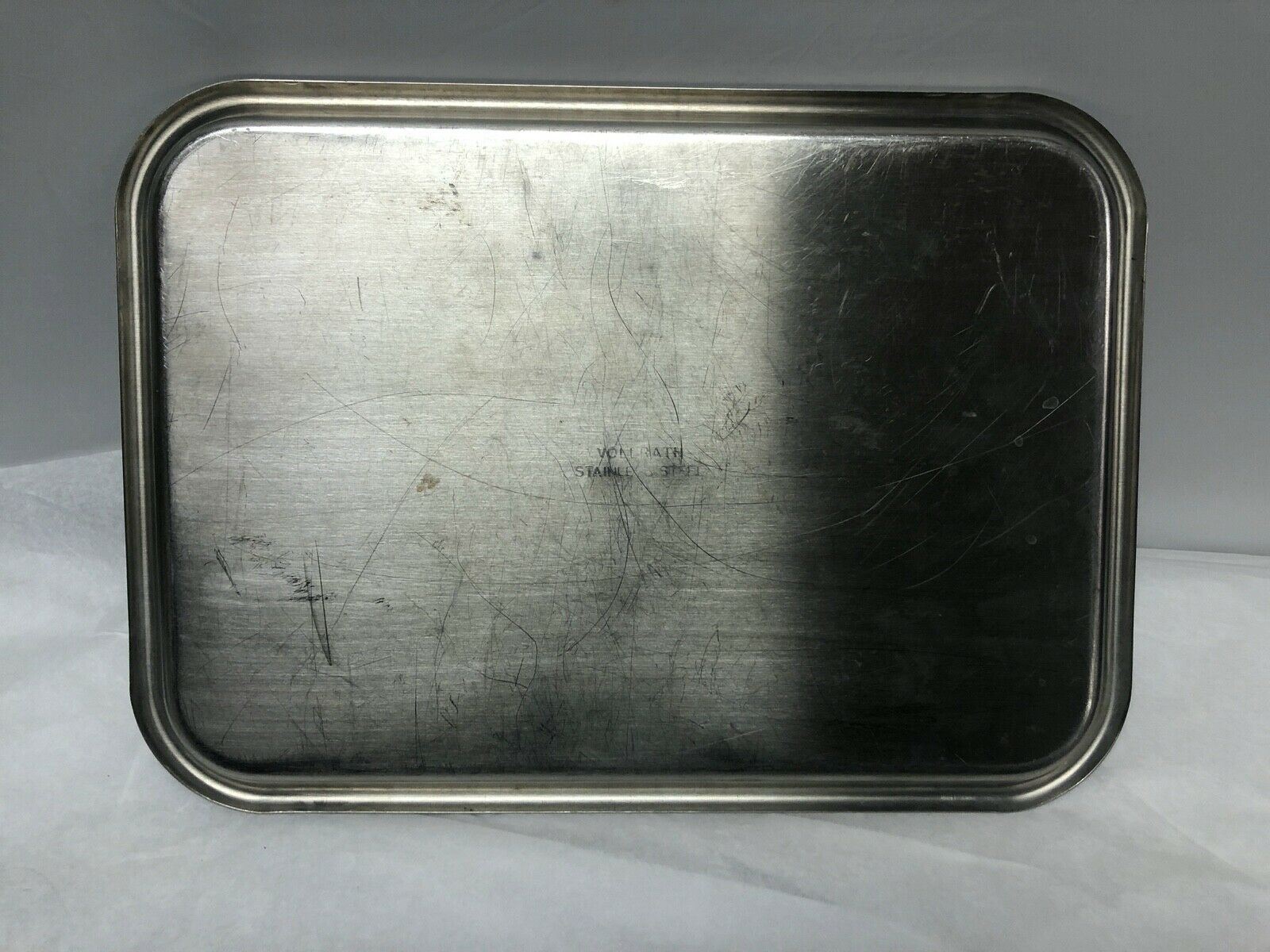 Vollrath Stainless Steel Shallow 15" Tray | KMCE-161 DIAGNOSTIC ULTRASOUND MACHINES FOR SALE