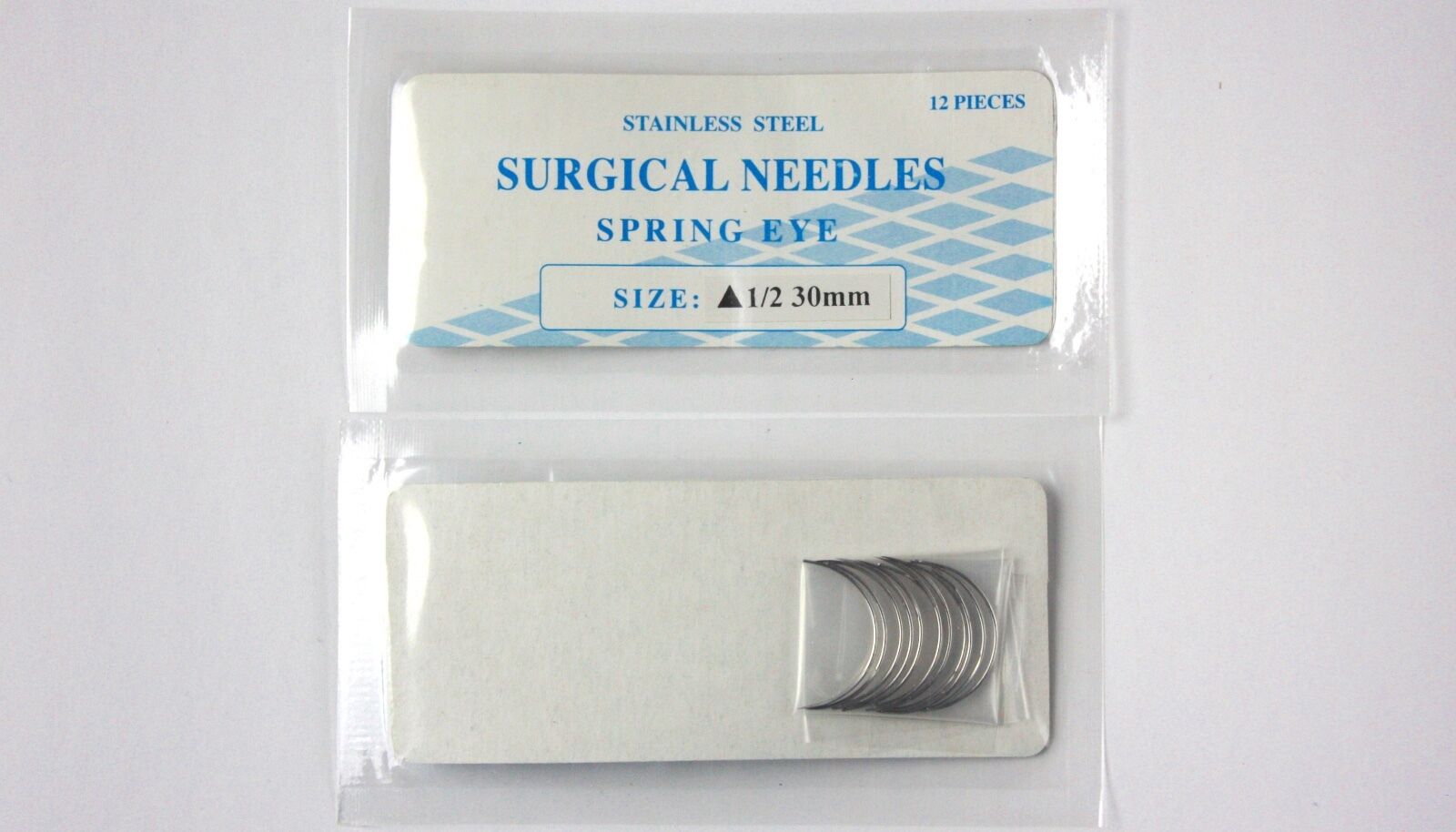 Veterinary SS Surgical Needles, Spring Eye, Cutting, 1/2 Circle, 30mm, 12 Pack DIAGNOSTIC ULTRASOUND MACHINES FOR SALE