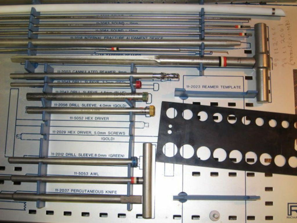 RICHARDS Russell-Taylor Femoral Instrument Tray (60DM) DIAGNOSTIC ULTRASOUND MACHINES FOR SALE