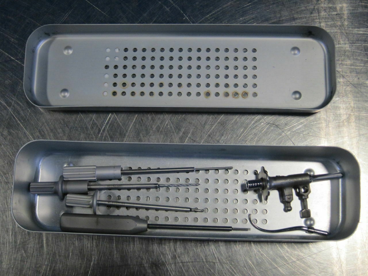 Zimmer Herbert Bonescrew Surgical Instrument, Incomplete In Sterilization Tray DIAGNOSTIC ULTRASOUND MACHINES FOR SALE