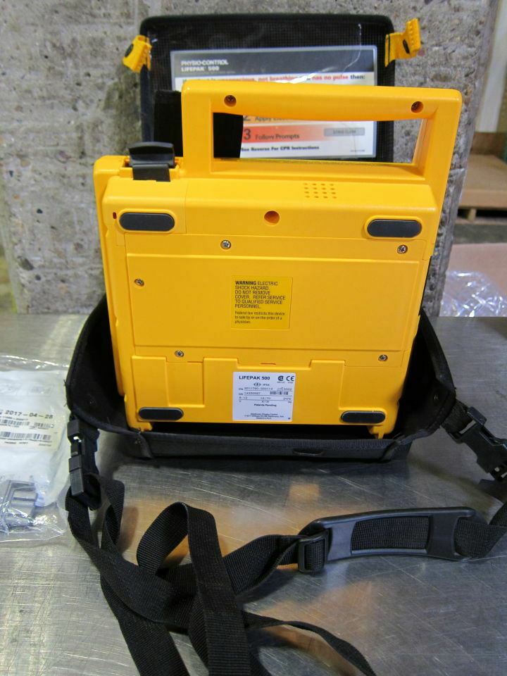 Medtronic Lifepak 3011790-000114 500 AED w/ Carrying Case & Quik Combo Electrode DIAGNOSTIC ULTRASOUND MACHINES FOR SALE