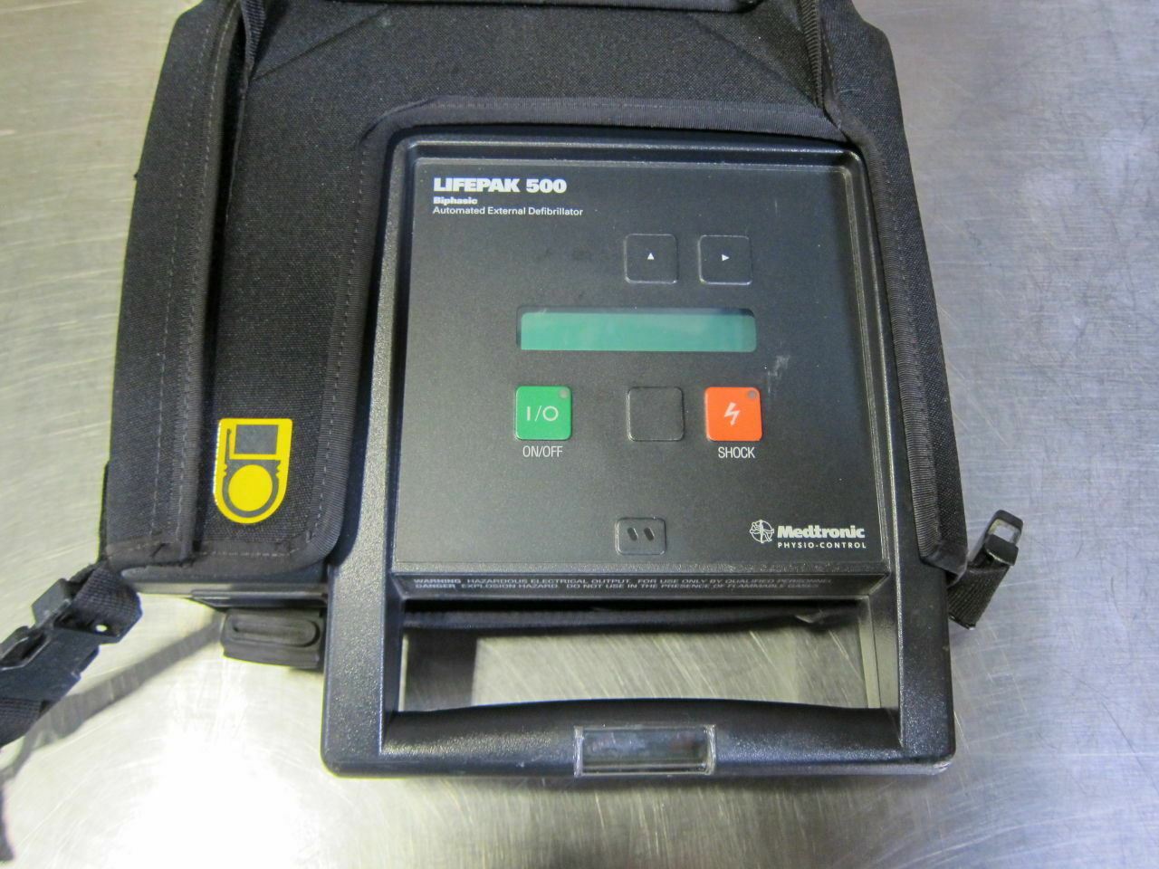 Medtronic Lifepak 500 AED In Carrying Case 3011790-001520 (641DM) DIAGNOSTIC ULTRASOUND MACHINES FOR SALE