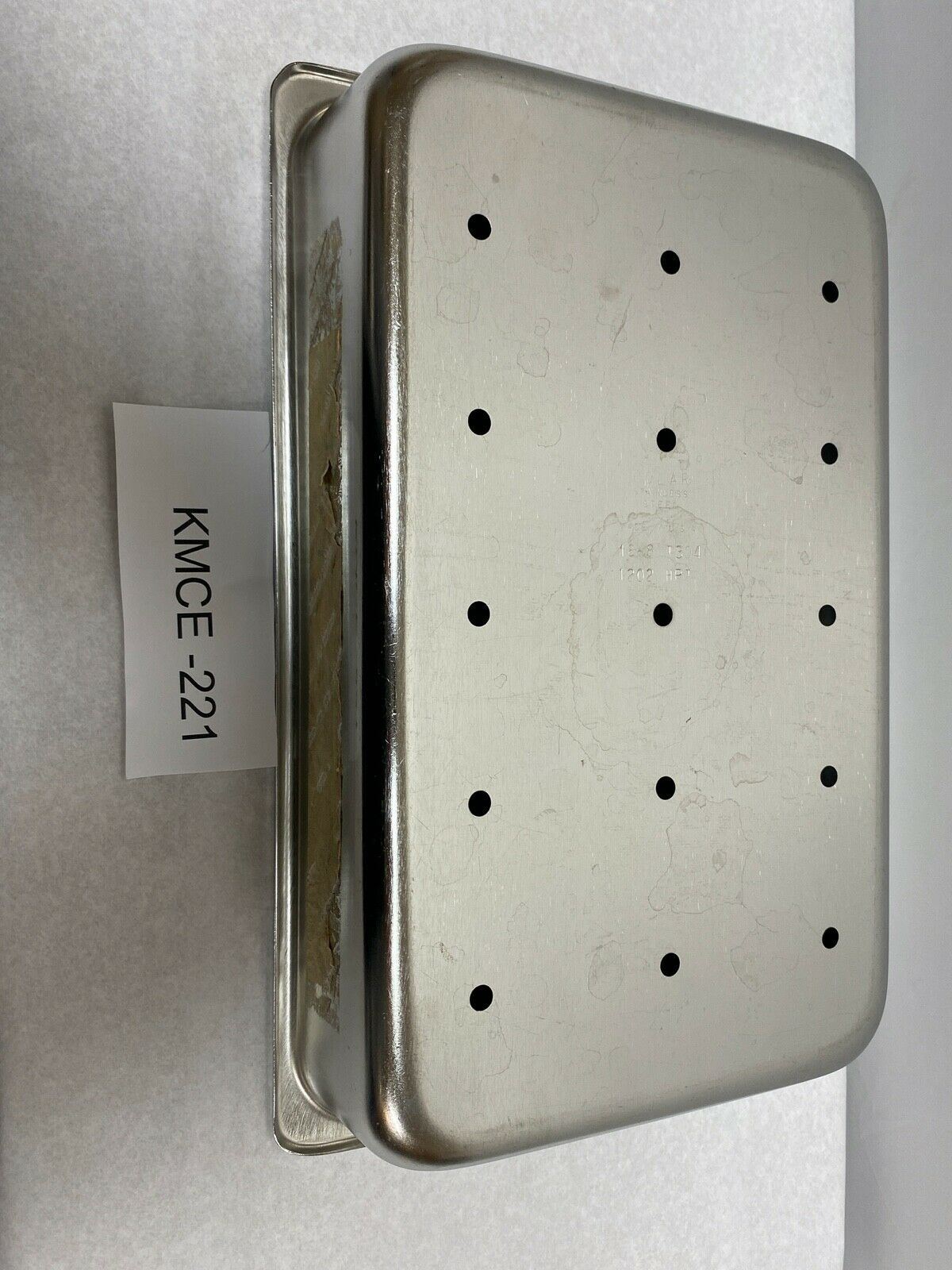 Polar Stainless Steel 14" Tray with Holes T304 | KMCE-221 DIAGNOSTIC ULTRASOUND MACHINES FOR SALE