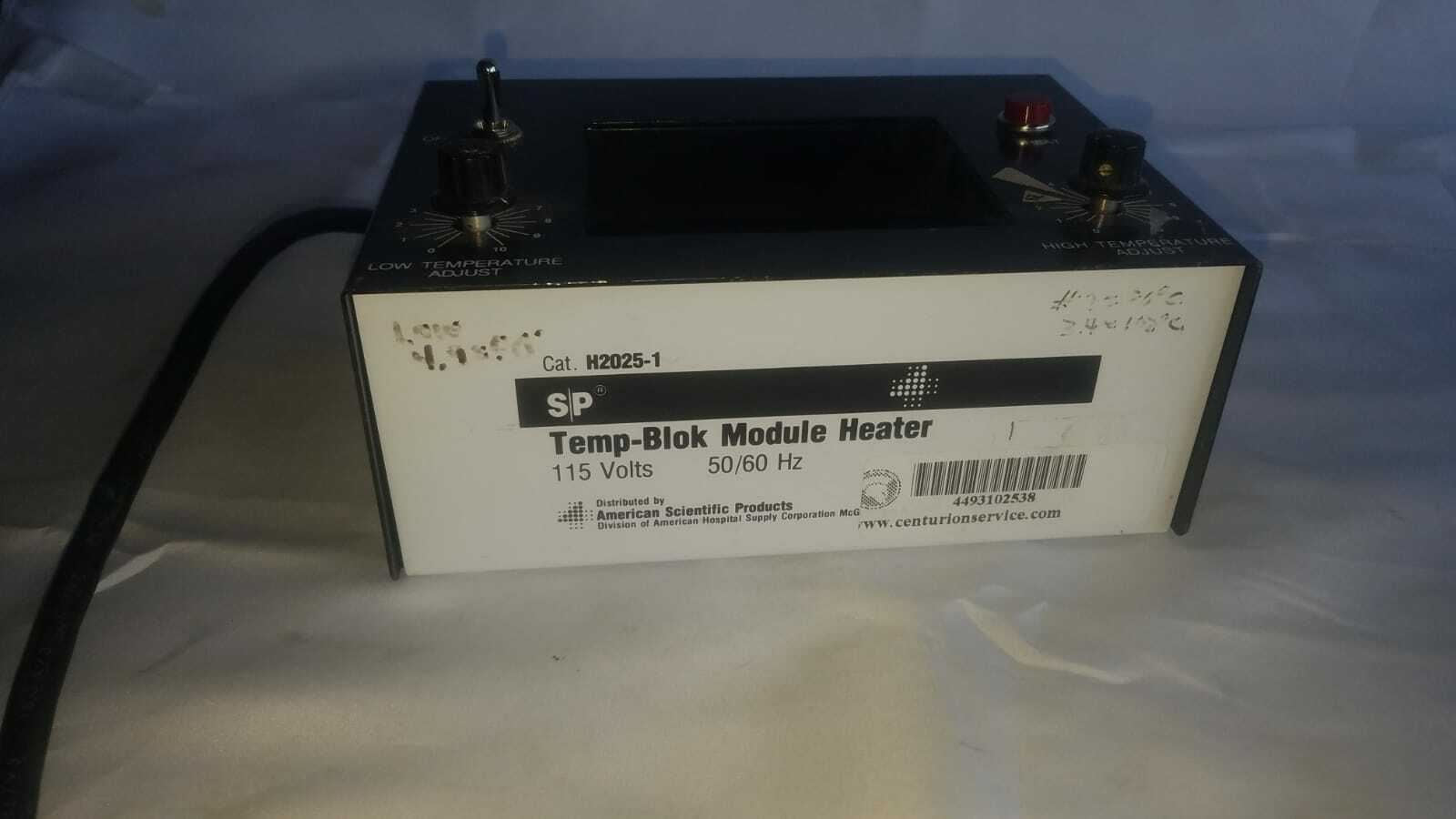 Lab-Line Instruments ASP H2025-1 S|P Temp-Blok Module Heater (NY302U) DIAGNOSTIC ULTRASOUND MACHINES FOR SALE