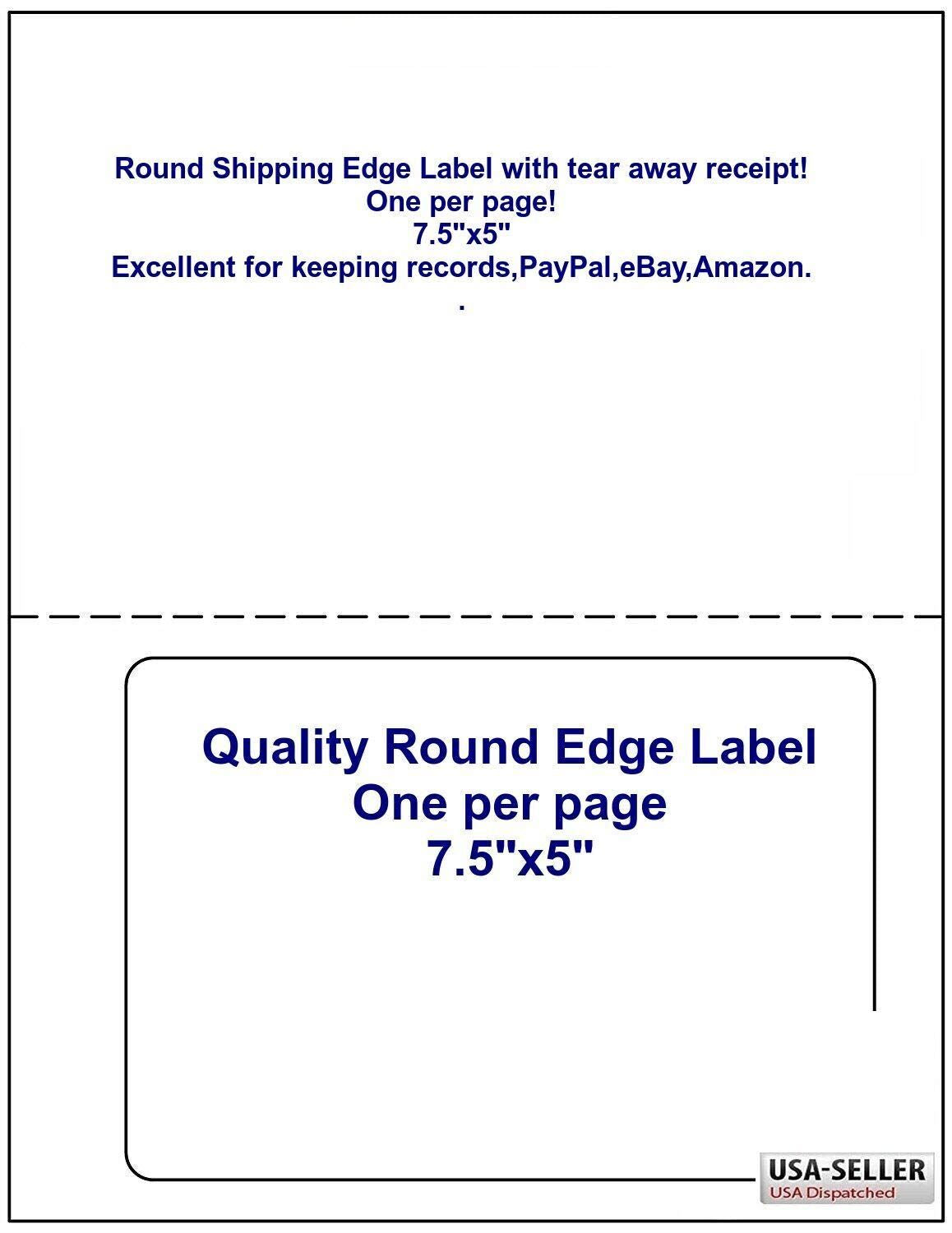 Shipping Labels with Tear Away Receipt, one per Page (Box of 1500) DIAGNOSTIC ULTRASOUND MACHINES FOR SALE