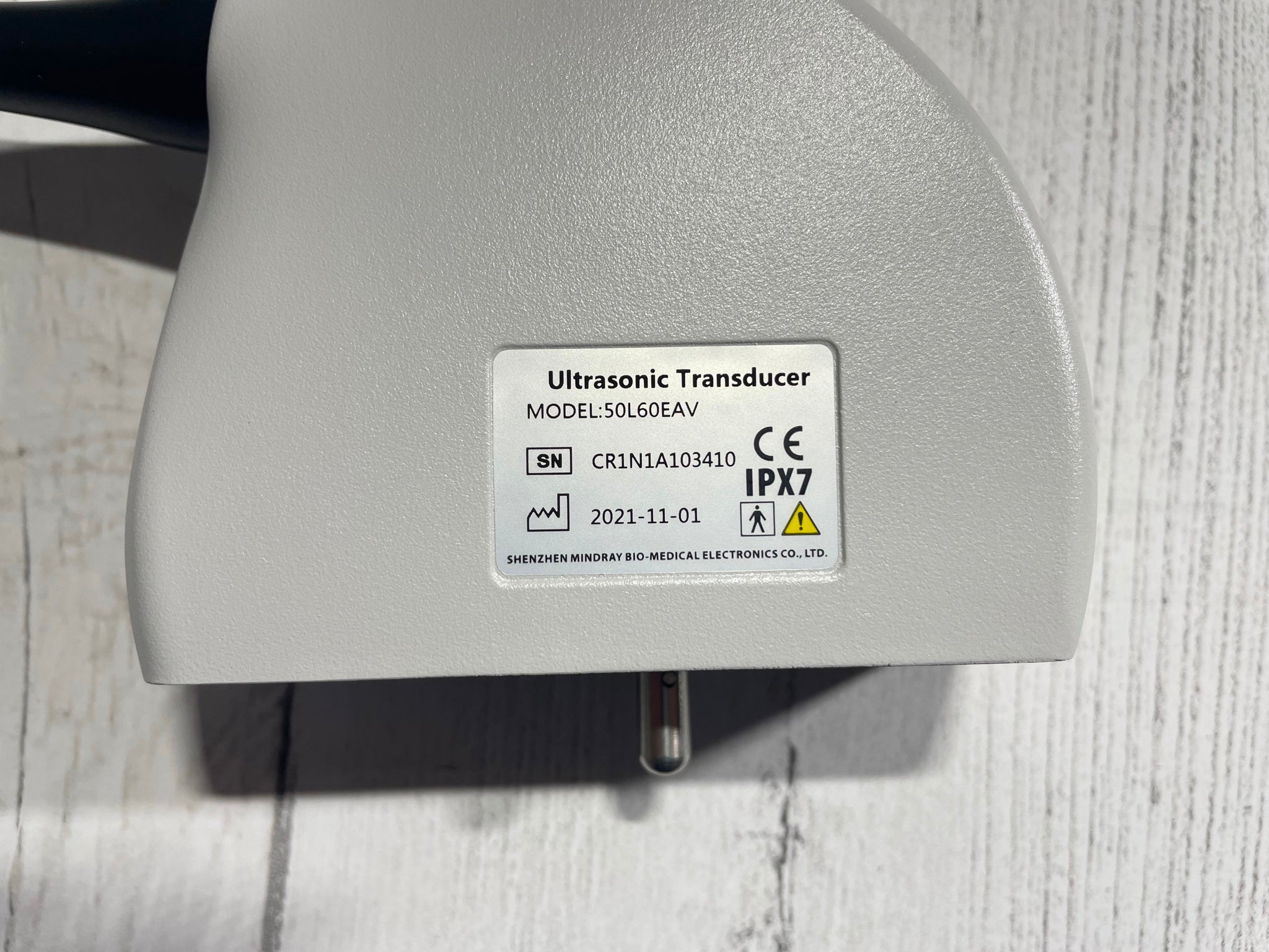 MindRay Ultrasonic Transducer MODEL: 50L60EAV SN: CR1N1A103410 DIAGNOSTIC ULTRASOUND MACHINES FOR SALE