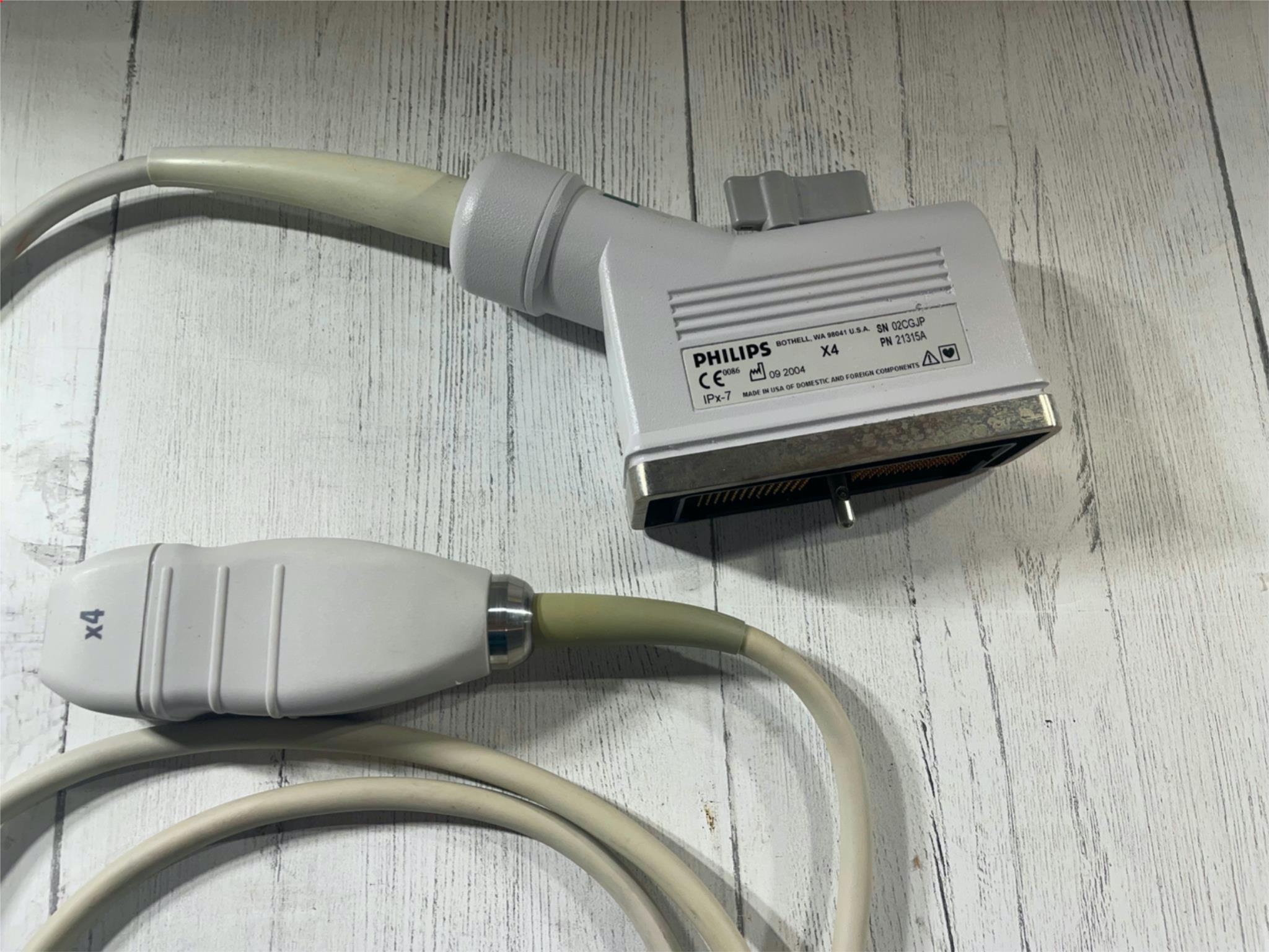 Philips X4 21315A Ultrasound Transducer SN: 02CGJP DIAGNOSTIC ULTRASOUND MACHINES FOR SALE