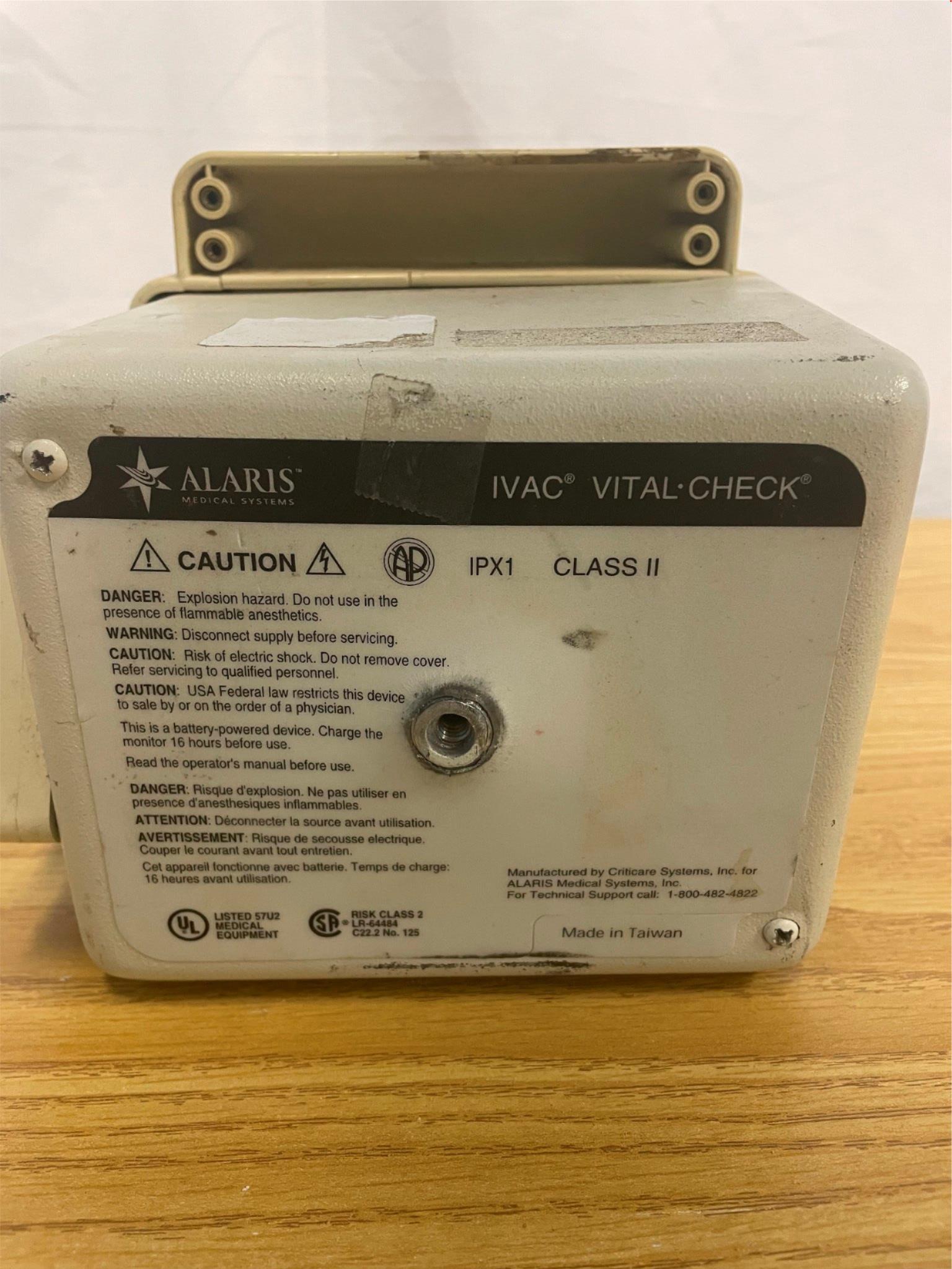 Alaris IVAC Vital Check 4410 Patient Monitor DIAGNOSTIC ULTRASOUND MACHINES FOR SALE