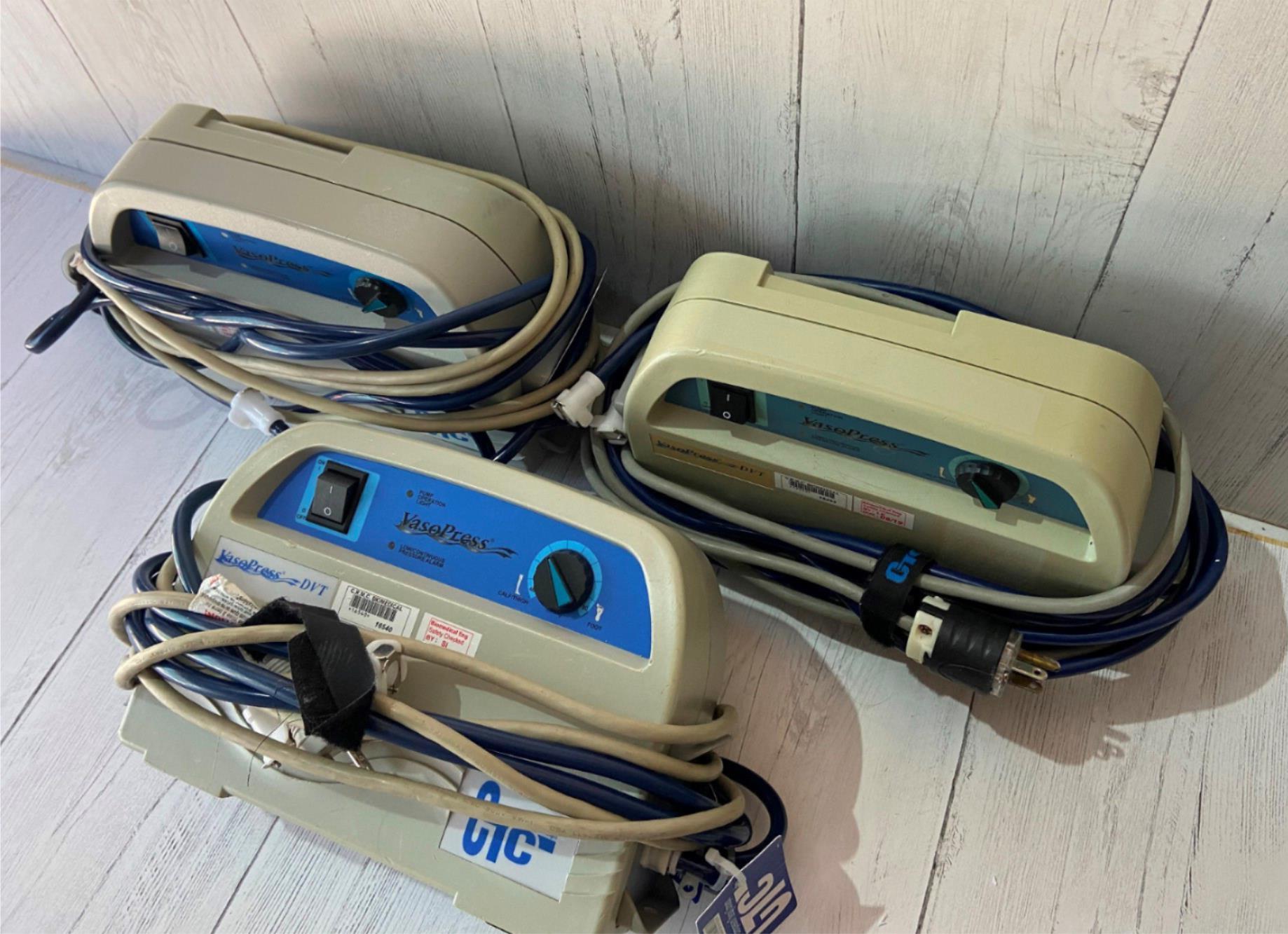 VasoPress DVT Infusion Pump lot of 3 DIAGNOSTIC ULTRASOUND MACHINES FOR SALE