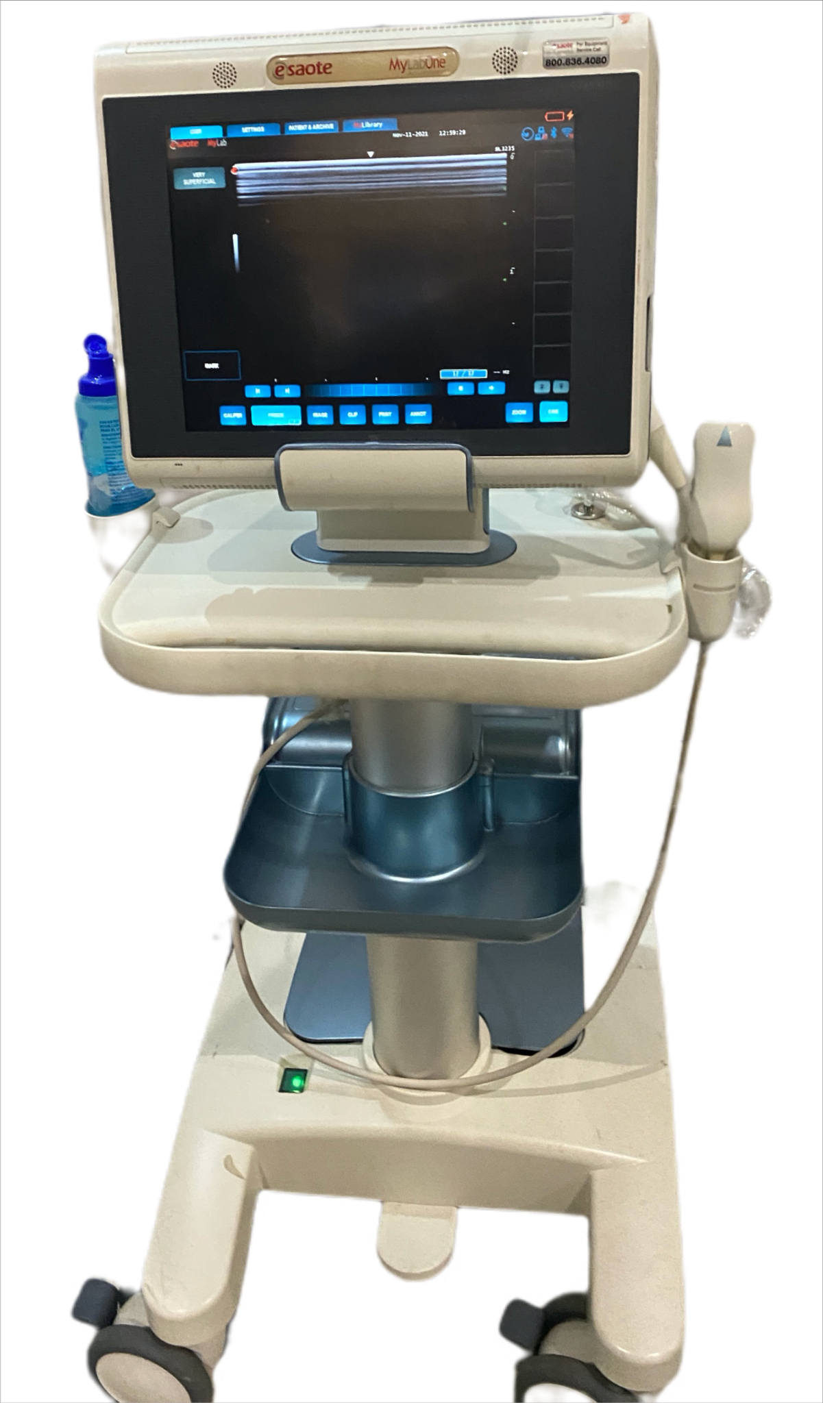 Esoate Mylab one touch screen ultrasound with the cart 2013 & liner array probe DIAGNOSTIC ULTRASOUND MACHINES FOR SALE