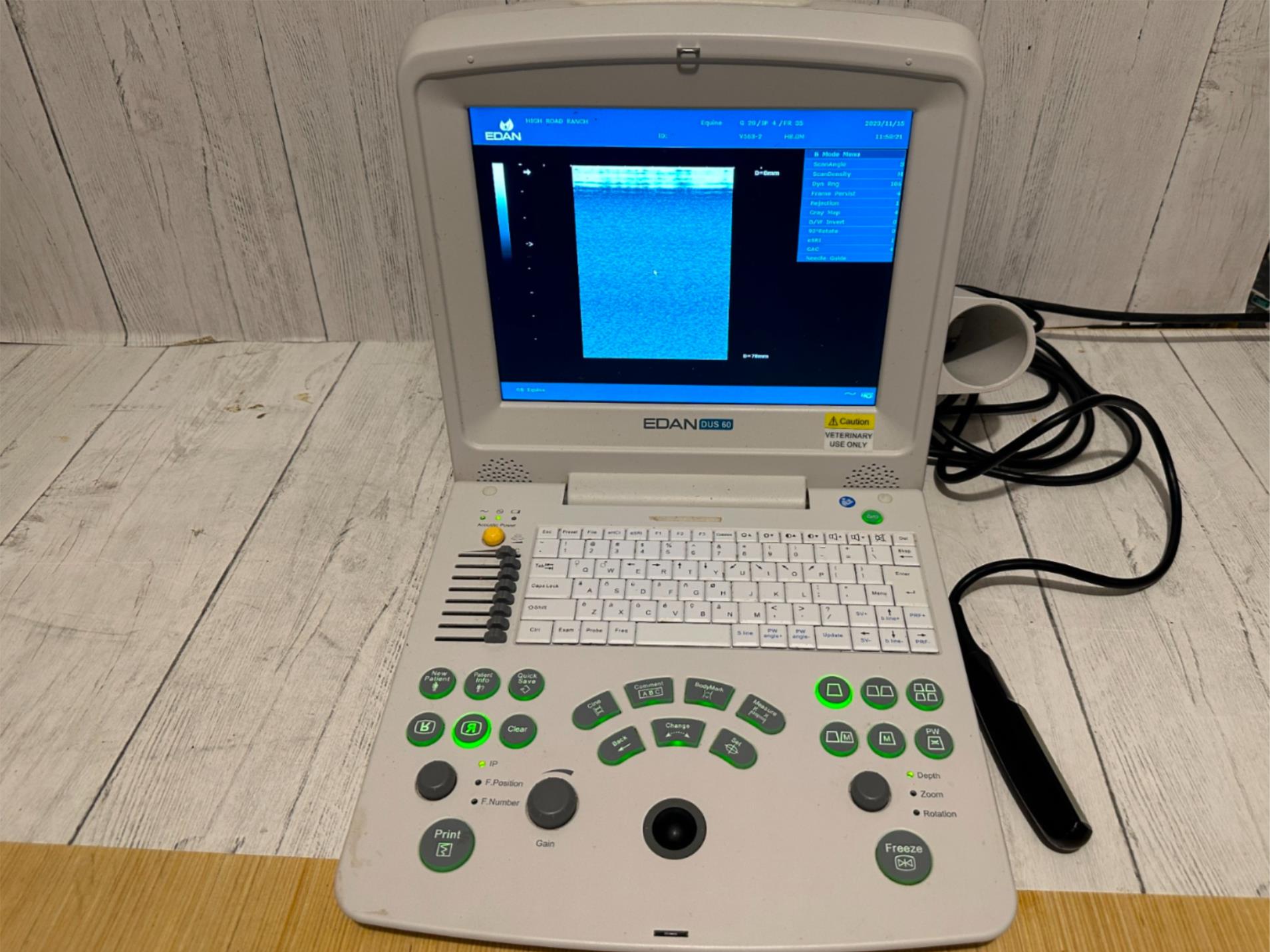 Edan DUS 60Vet  Ultrasound  with One Rectal Probe for Large Animals DIAGNOSTIC ULTRASOUND MACHINES FOR SALE