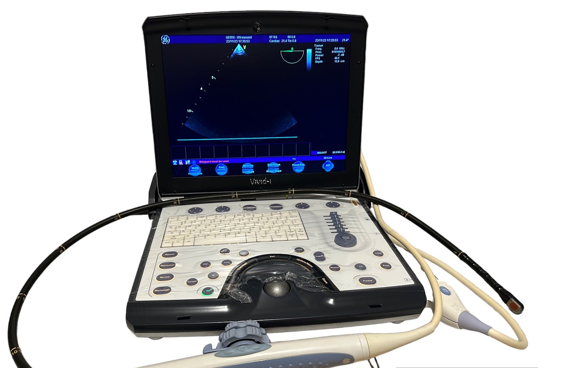 GE Vivid I Color Doppler Ultrasound & 6T TEE  Probe DIAGNOSTIC ULTRASOUND MACHINES FOR SALE