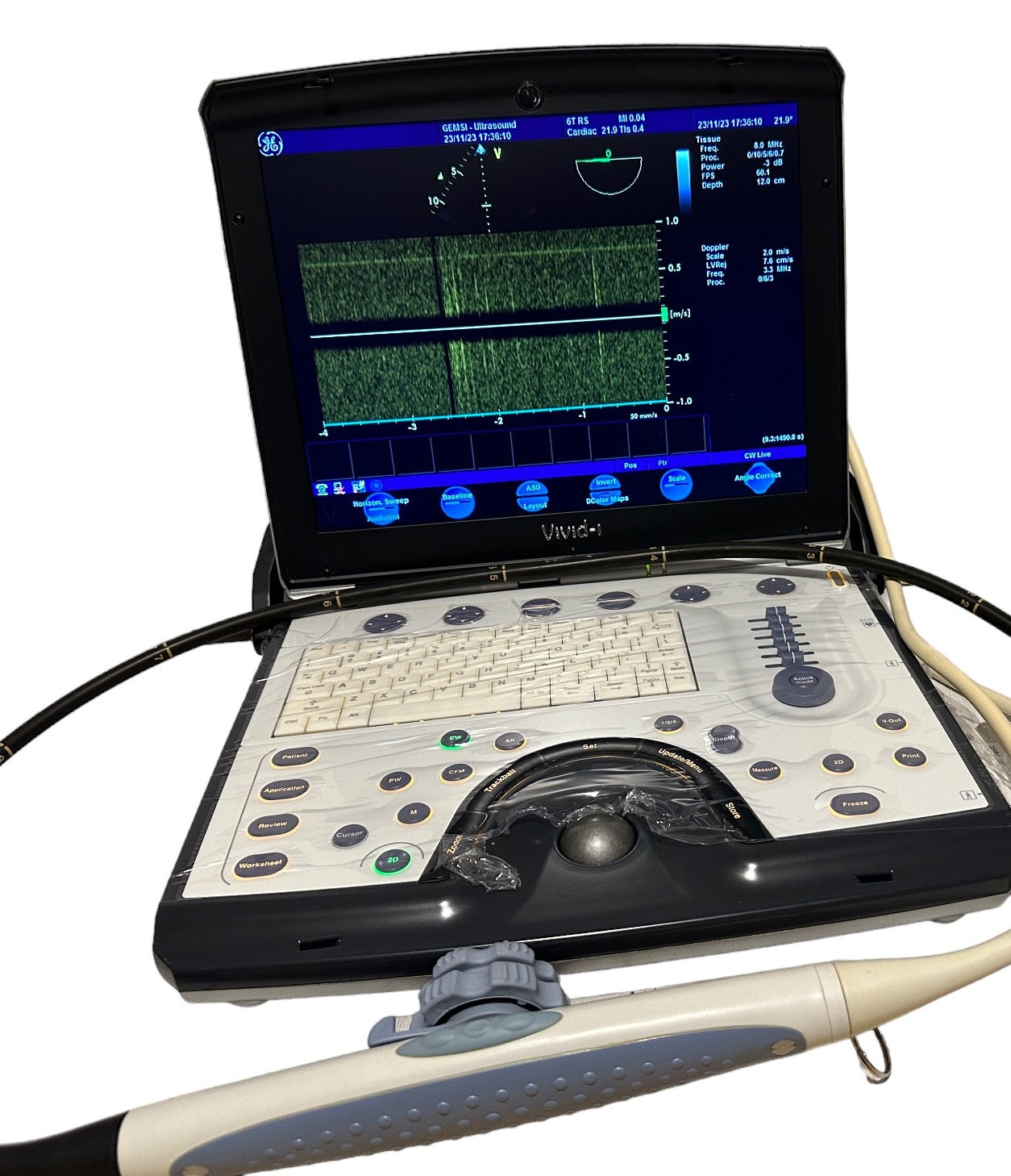 GE Vivid I Color Doppler Ultrasound & 6T TEE  Probe DIAGNOSTIC ULTRASOUND MACHINES FOR SALE