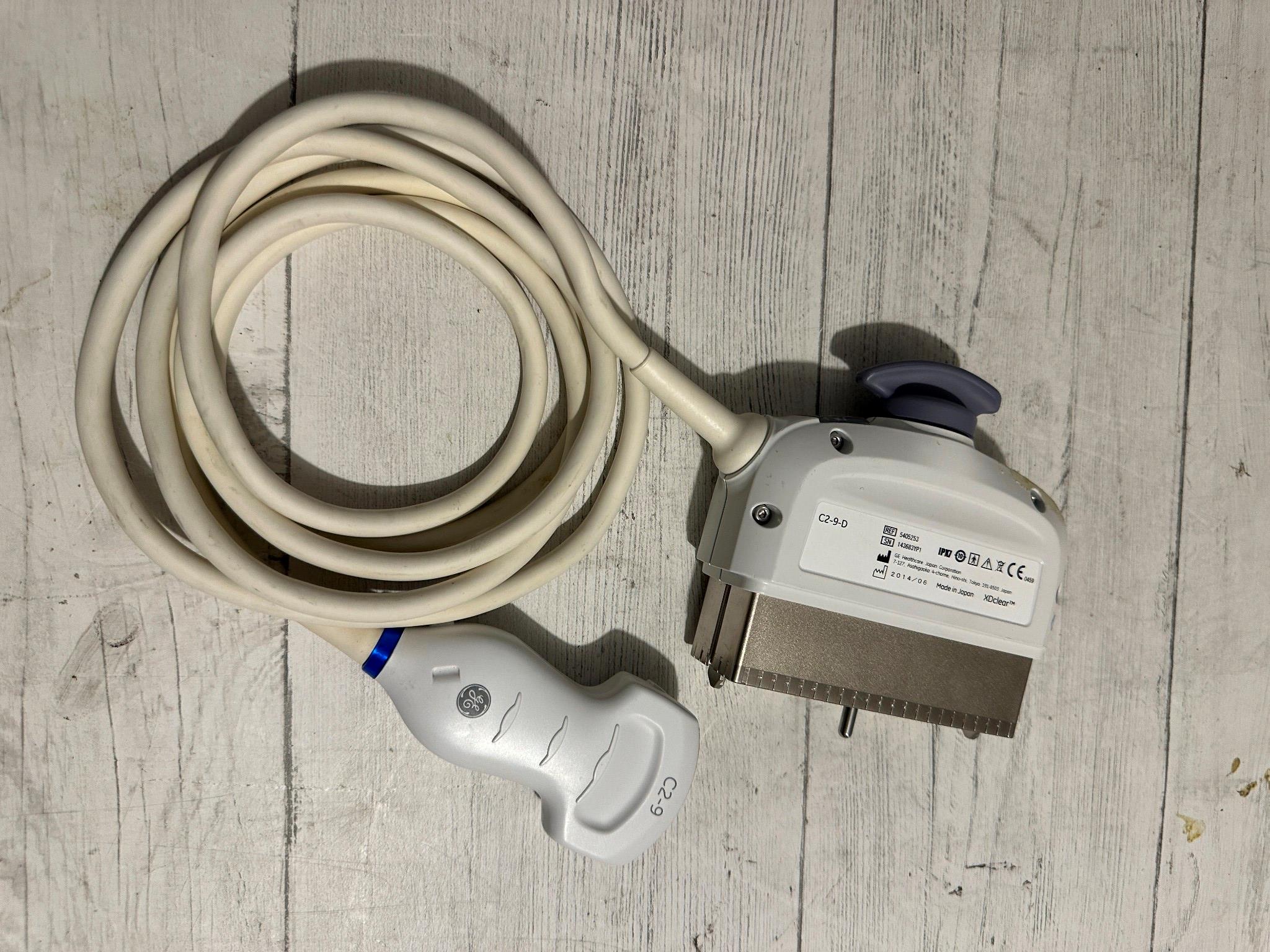 GE C2-9-D Ultrasound Abdominal Probe Transducer  2014 DIAGNOSTIC ULTRASOUND MACHINES FOR SALE