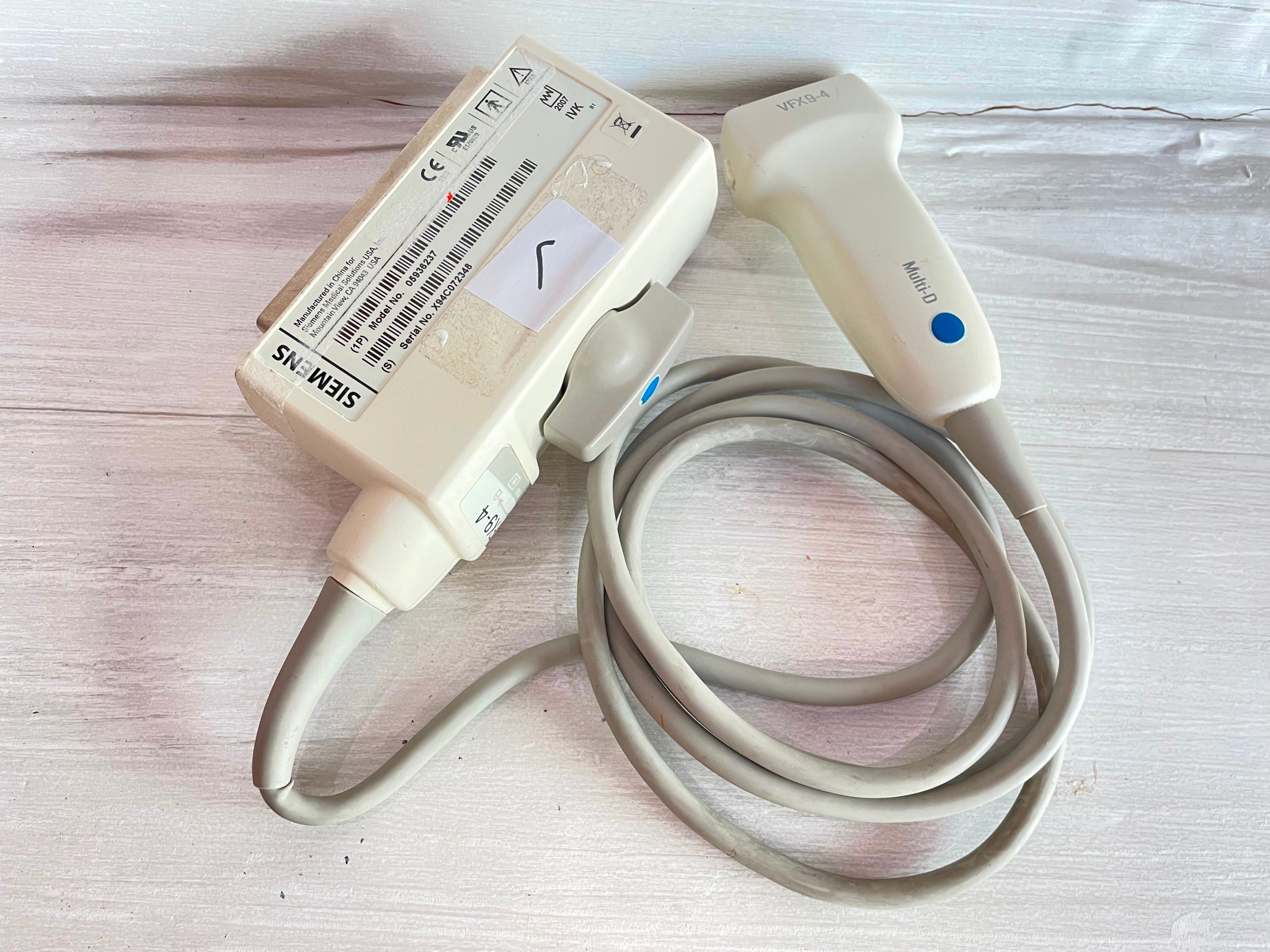 Siemens VFX9-4 Ultrasound Probe Transducer 2007 DIAGNOSTIC ULTRASOUND MACHINES FOR SALE