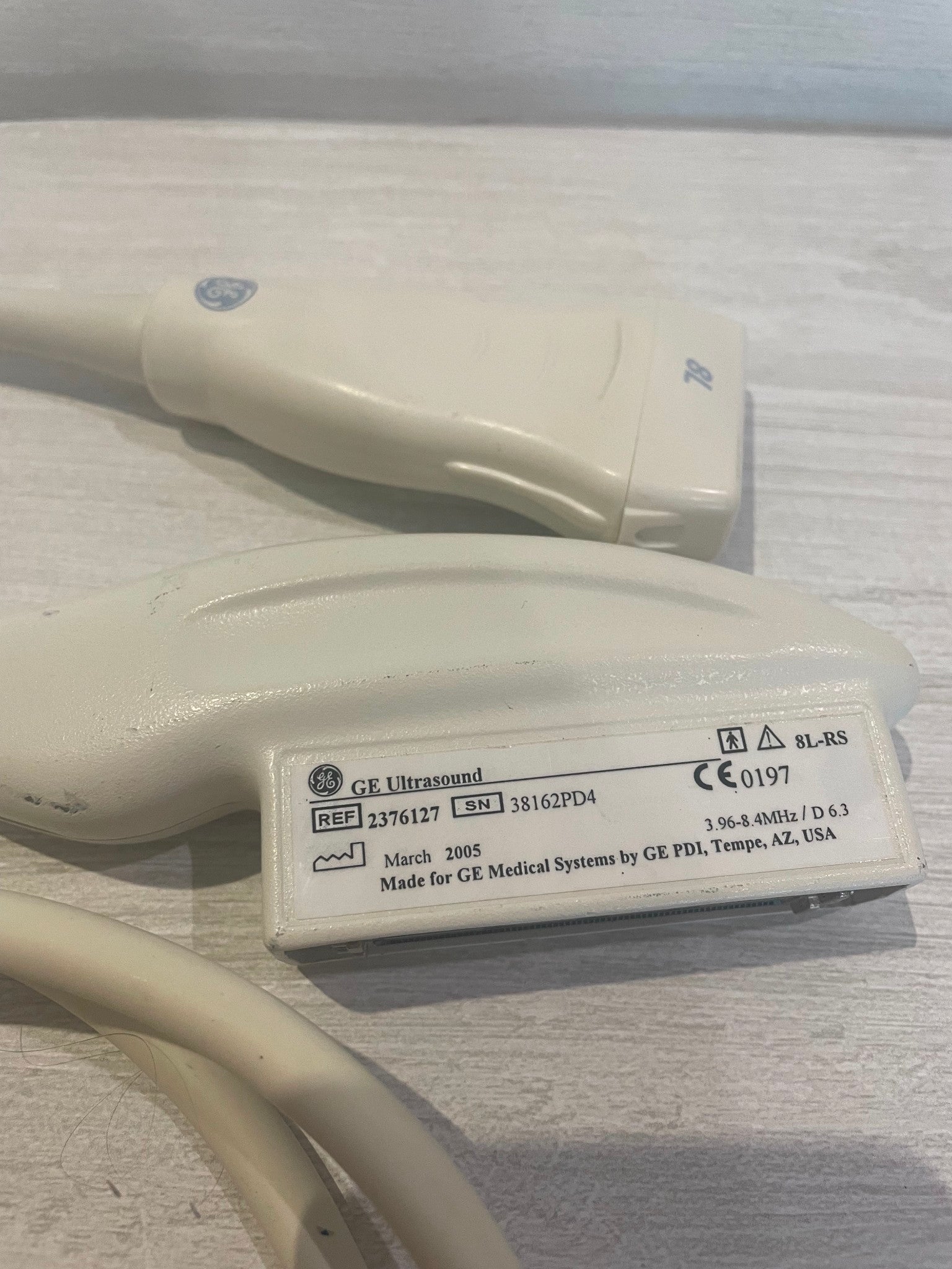 GE 8L-RS Ultrasound probe 2005 DIAGNOSTIC ULTRASOUND MACHINES FOR SALE