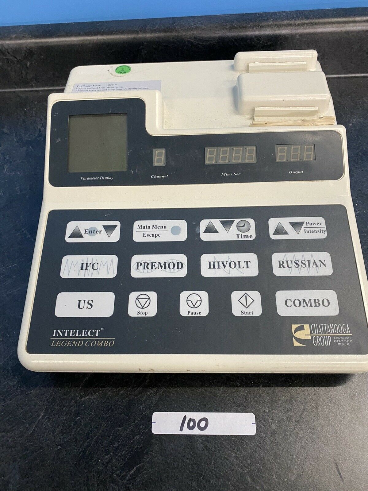 Chattanooga INTELECT LEGEND COMBO 2C Ultrasound with power adapter (parts only) DIAGNOSTIC ULTRASOUND MACHINES FOR SALE