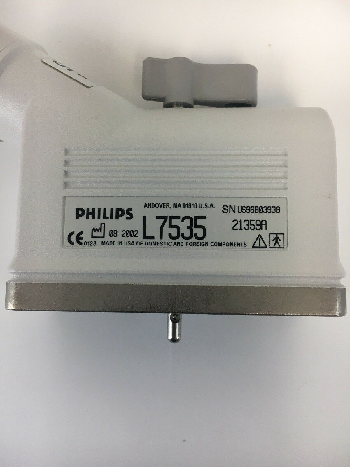 PHILLIPS L7535 LINEAR ARRAY ULTRASOUND TRANSDUCER COMPATIBLE W/ IMAGE POINT DIAGNOSTIC ULTRASOUND MACHINES FOR SALE