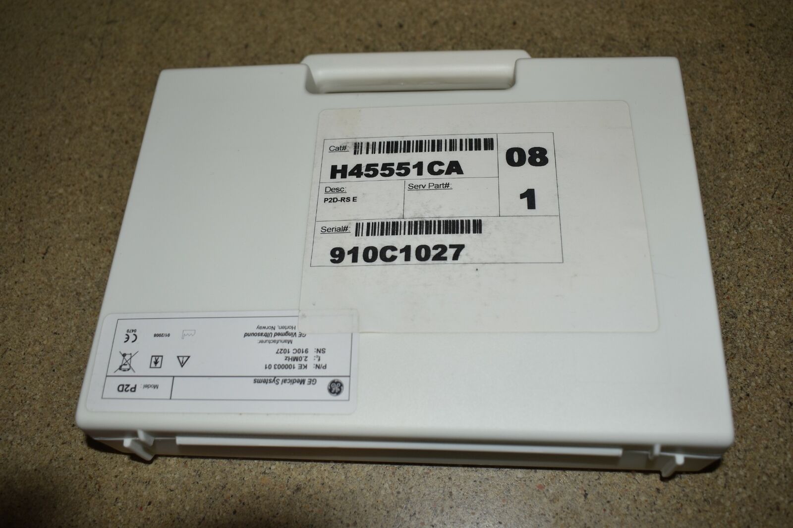 <NCT> GE GENERAL ELECTRIC ULTRASOUND P2D-RS PROBE/TRANSDUCER (TQ19) DIAGNOSTIC ULTRASOUND MACHINES FOR SALE