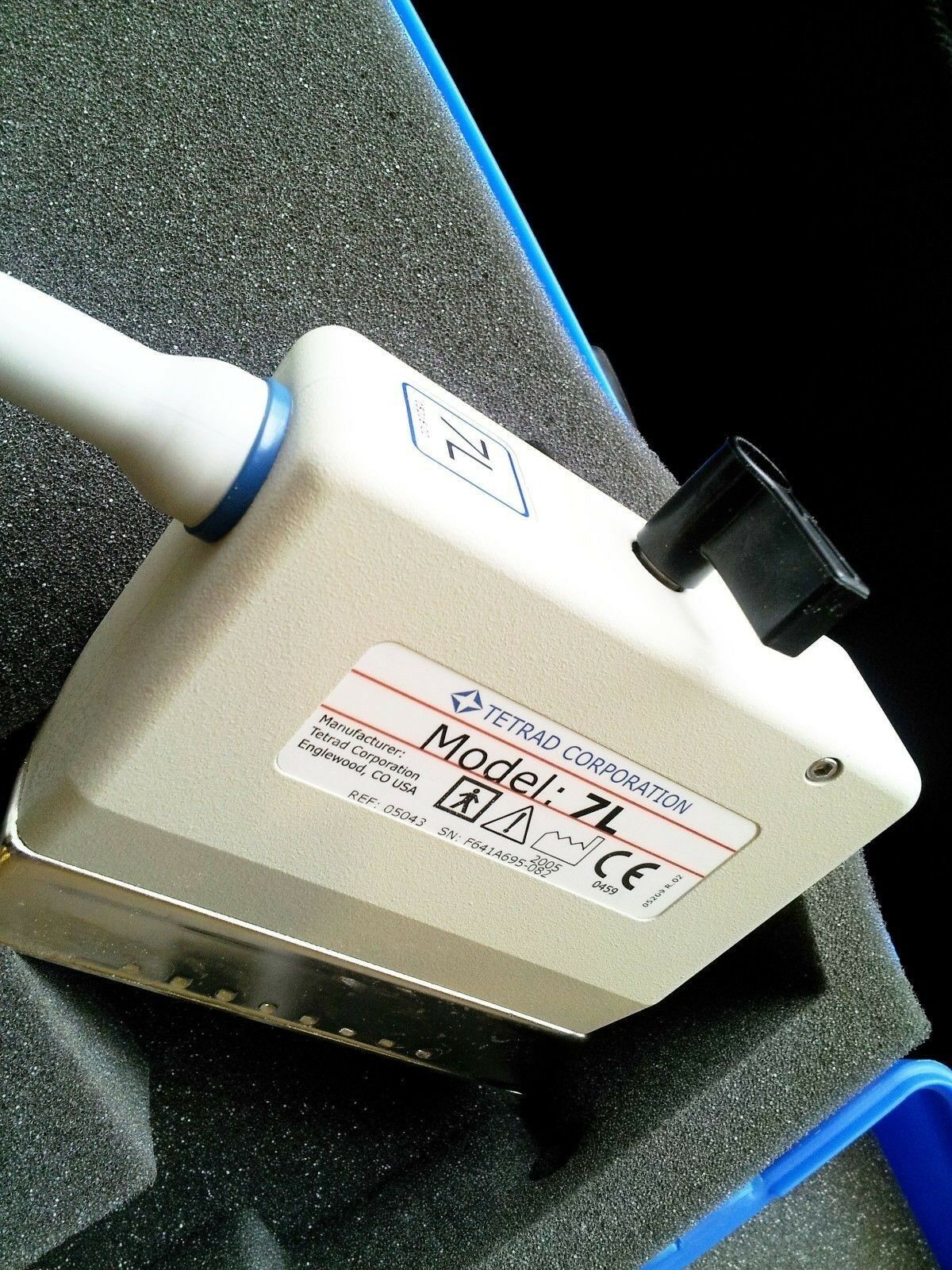 TETRAD CORP ULTRASOUND TRANSDUCER PROBE 7L WITH CASE DIAGNOSTIC ULTRASOUND MACHINES FOR SALE