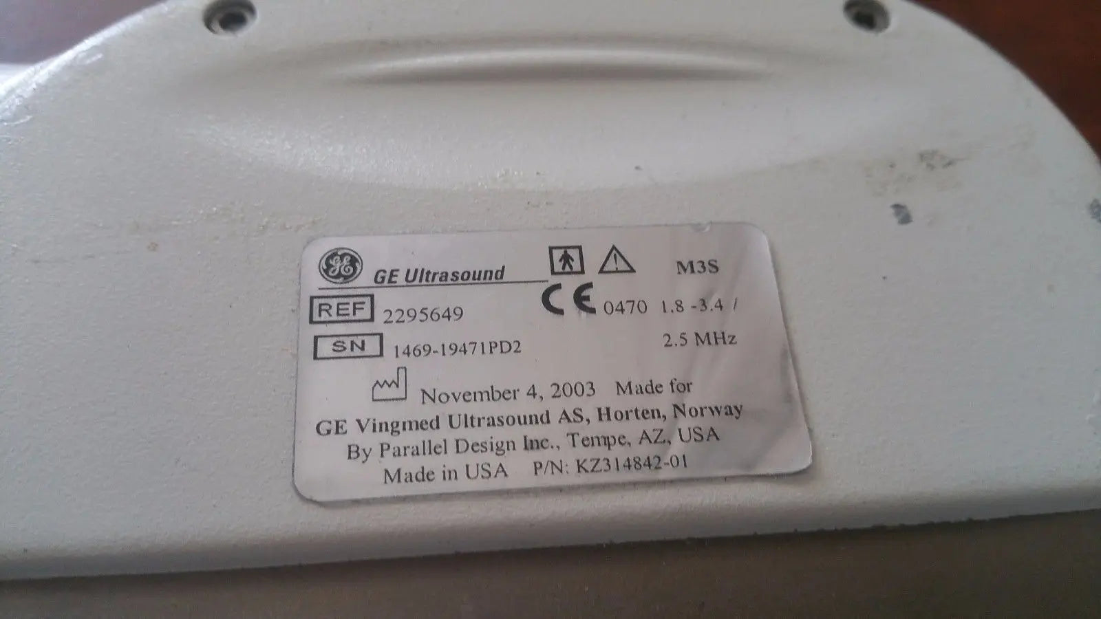 GE MS3  Ultrasound Transducer. DIAGNOSTIC ULTRASOUND MACHINES FOR SALE