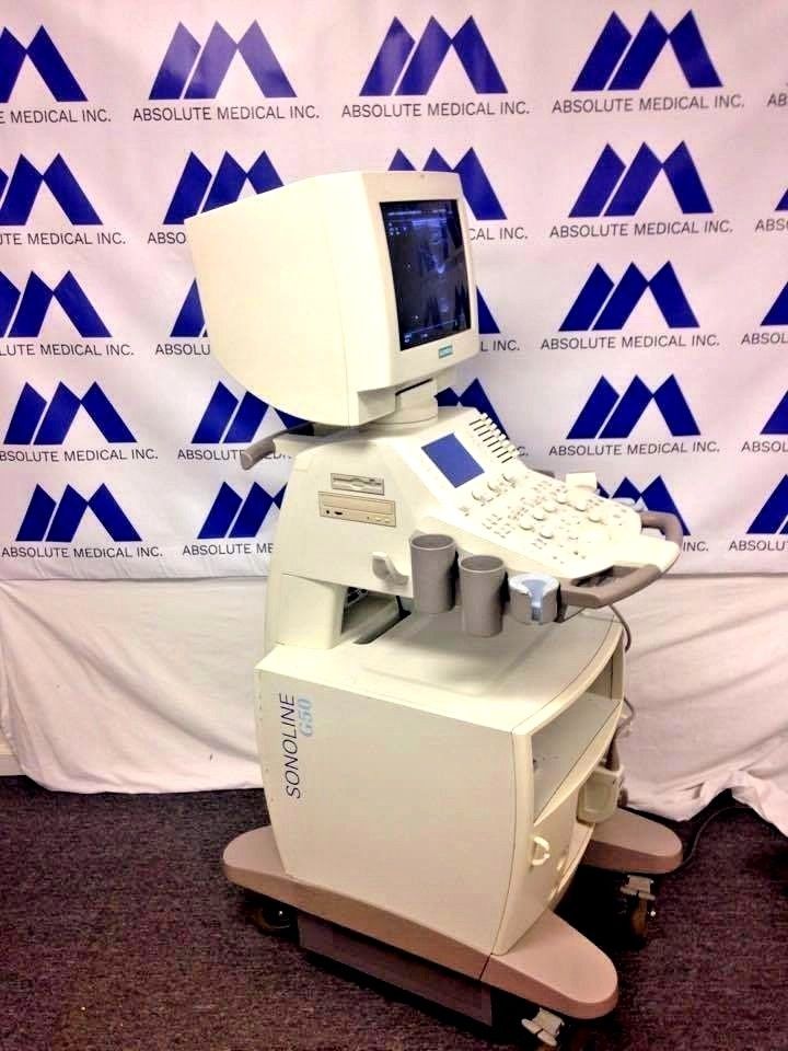 Siemens SonoLine G5 Ultra Sound Machine. L10-5 probe.BIOMED certified & Warranty DIAGNOSTIC ULTRASOUND MACHINES FOR SALE