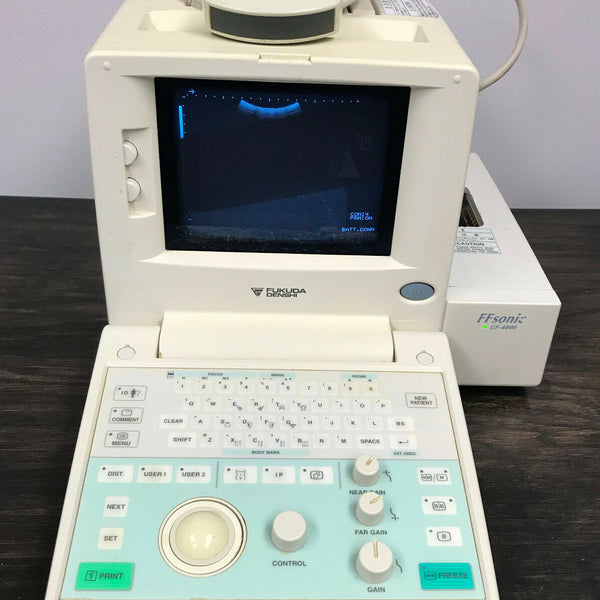 Fukuda Denshi UF-4000 FFSONIC Portable Ultrasound w/ FUT-C111A Transducer  Probe