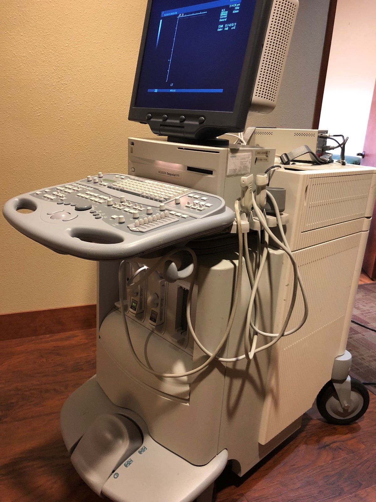 Siemens Sequoia Acuson C512 Ultrasound System with 2 Transducers in great cond. DIAGNOSTIC ULTRASOUND MACHINES FOR SALE