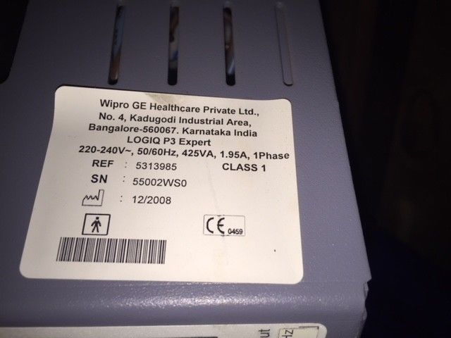 GE General Electric VIVID LOGIQ P3 Ultrasound Machine- PARTIALLY TESTED DIAGNOSTIC ULTRASOUND MACHINES FOR SALE