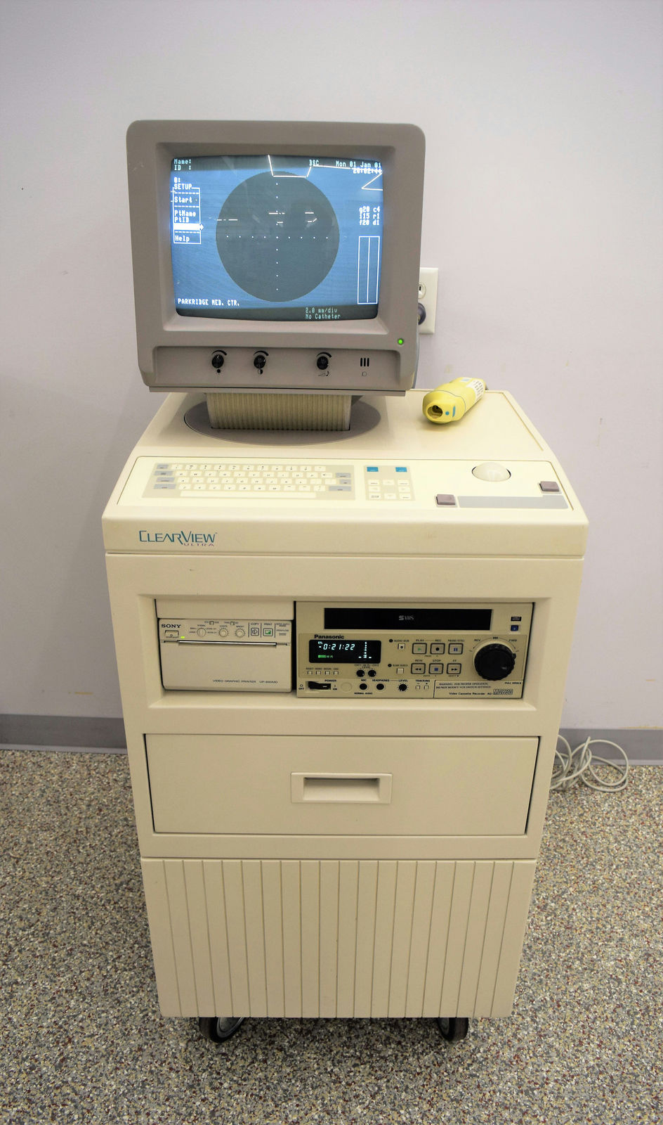 Boston Scientific EC1001 Clearview Ultra Ultrasound System, Printer & Video Rec DIAGNOSTIC ULTRASOUND MACHINES FOR SALE