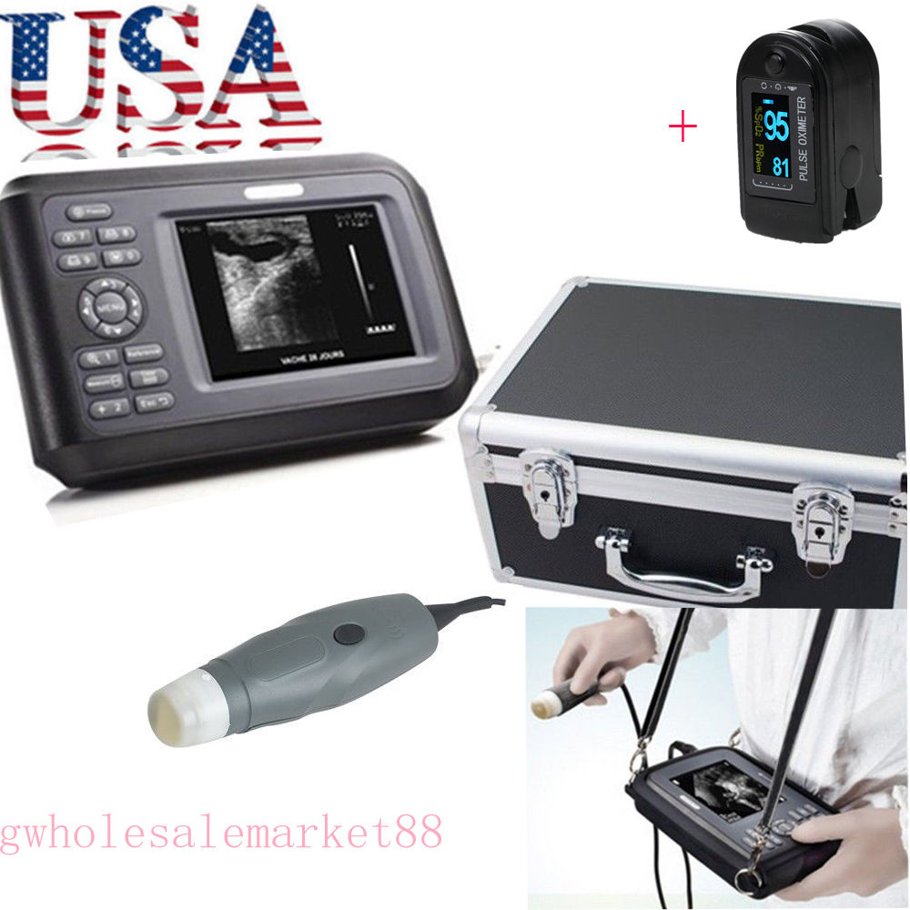 USA! Veterinary VET Ultrasound Scanner Machine Animal Probe Dog + Free Oximeter 190891041098 DIAGNOSTIC ULTRASOUND MACHINES FOR SALE