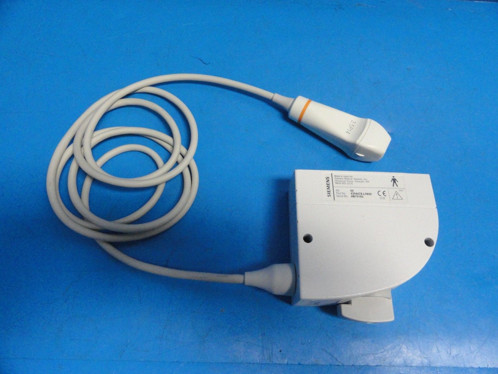 Siemens 3.5P14 P/N 4304478-L0850 Phased Array 3.5MHz Ultrasound Probe (8942) DIAGNOSTIC ULTRASOUND MACHINES FOR SALE
