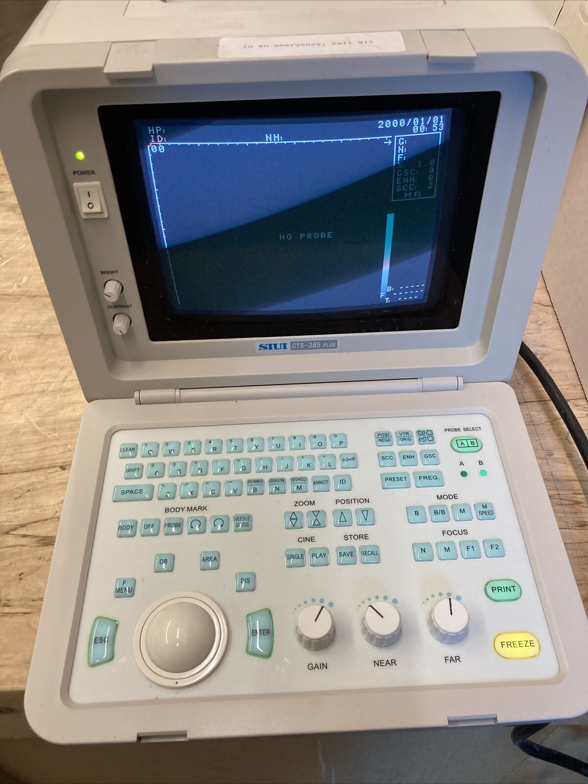 SIUI Portable Ultrasound Model CTS-385 PLUS DIAGNOSTIC ULTRASOUND MACHINES FOR SALE