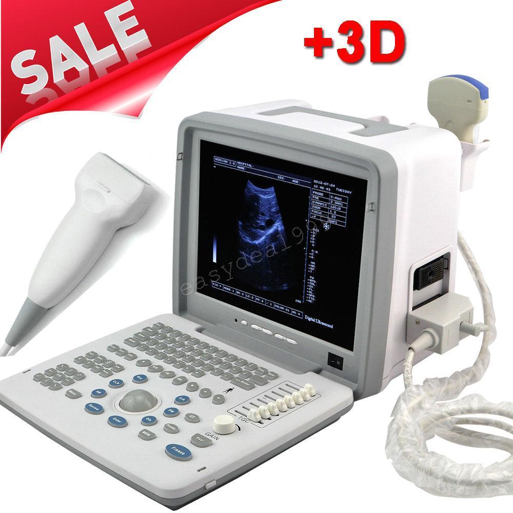 LCD Full Digital Portable Ultrasound Scanner Machine Convex Linear 2 Probes + 3D 190891676986 DIAGNOSTIC ULTRASOUND MACHINES FOR SALE