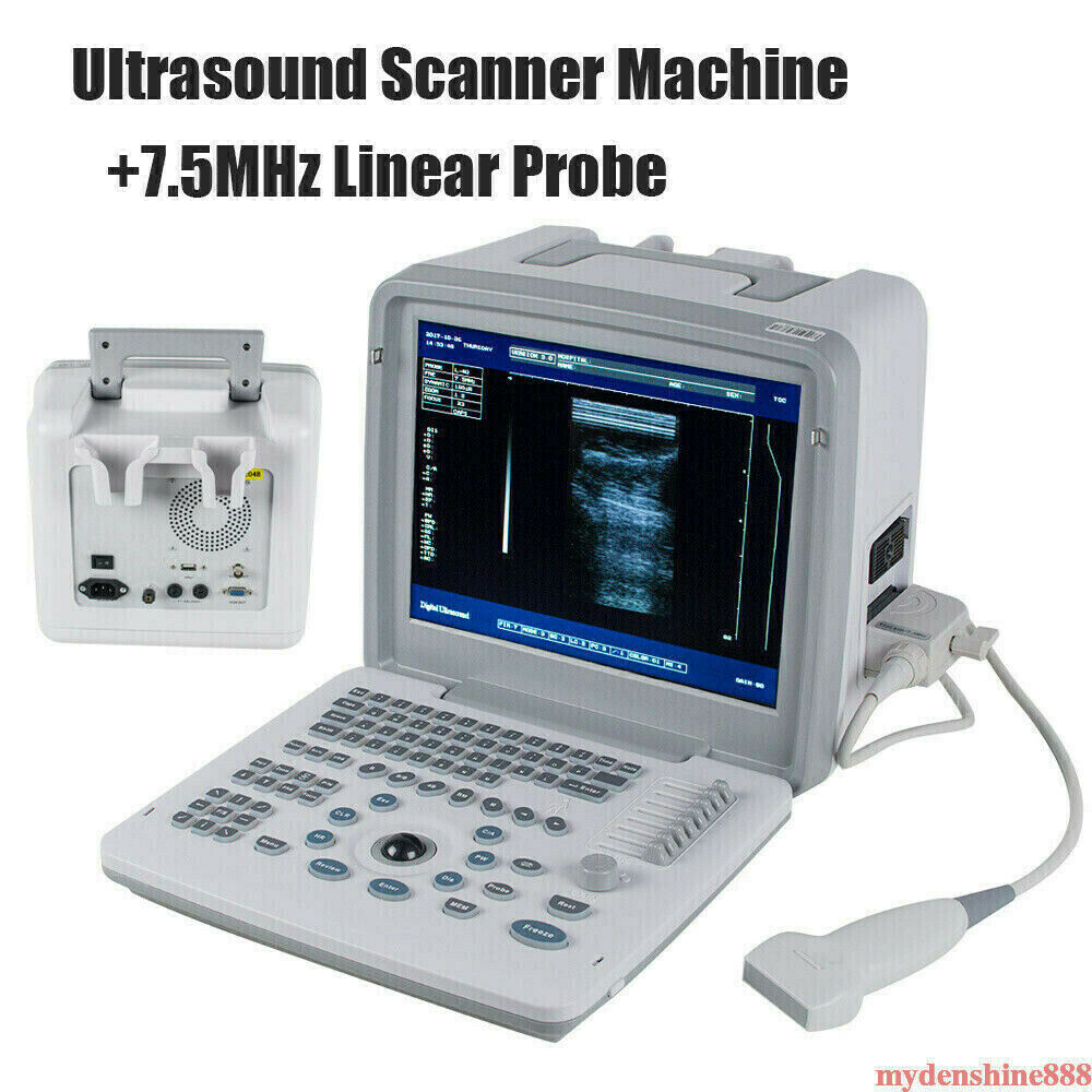 12" Digital Ultrasound Scanner Machine System Convex Transvaginal Linear Probes DIAGNOSTIC ULTRASOUND MACHINES FOR SALE